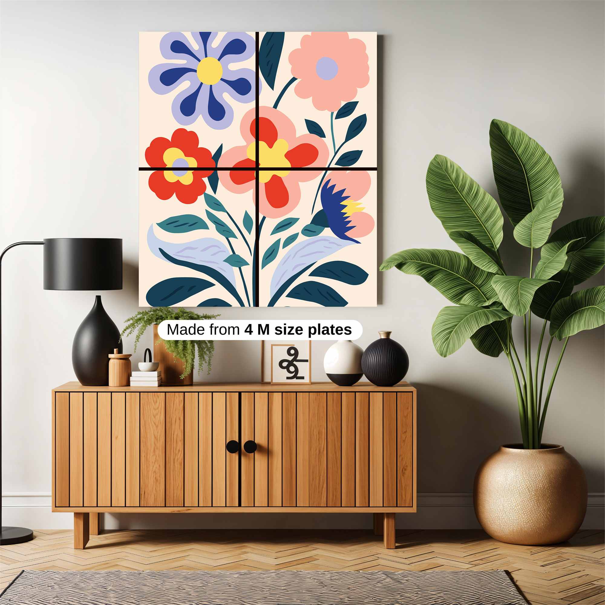 Floral Bliss Safe Wall Magnetic / M