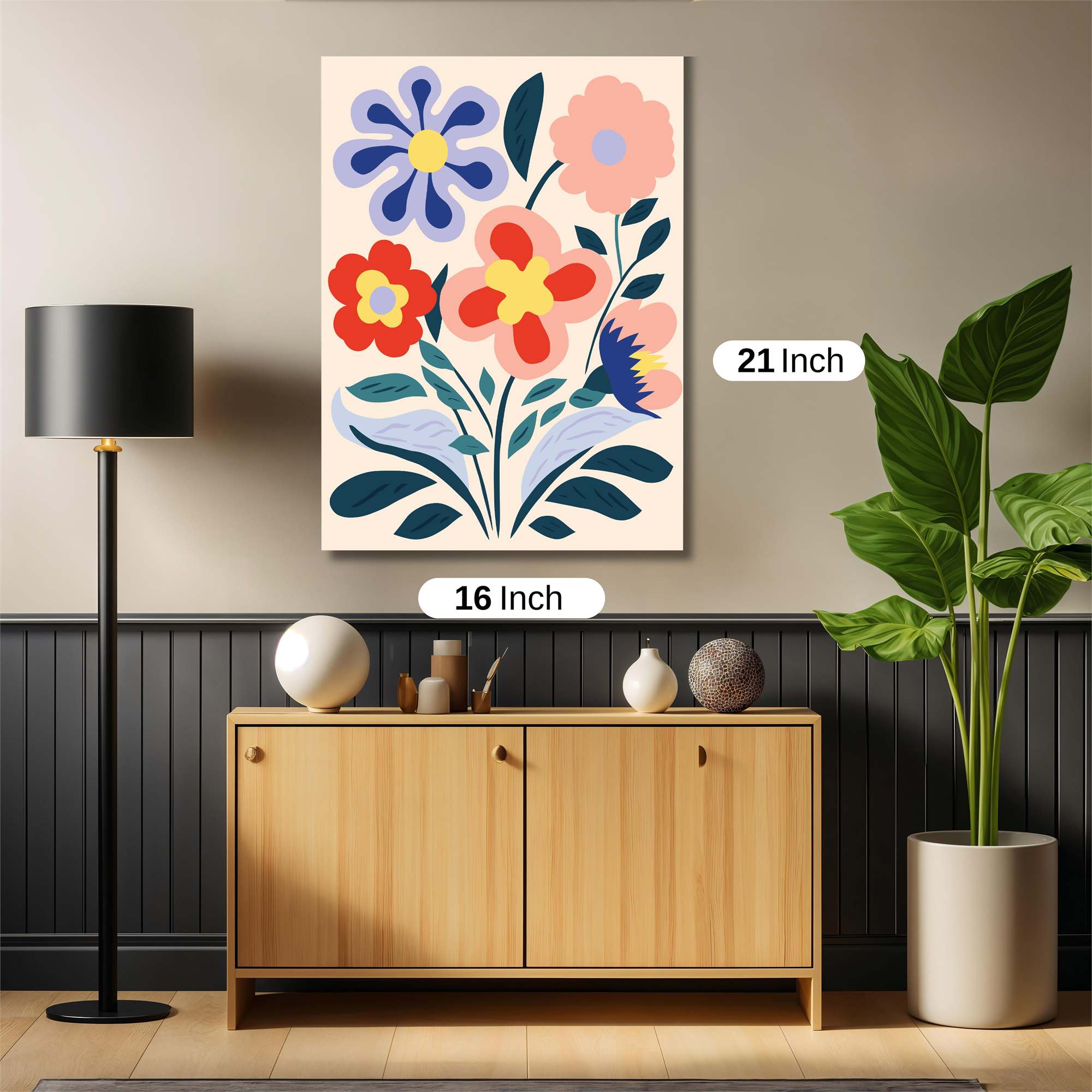 Floral Bliss Safe Wall Magnetic / M