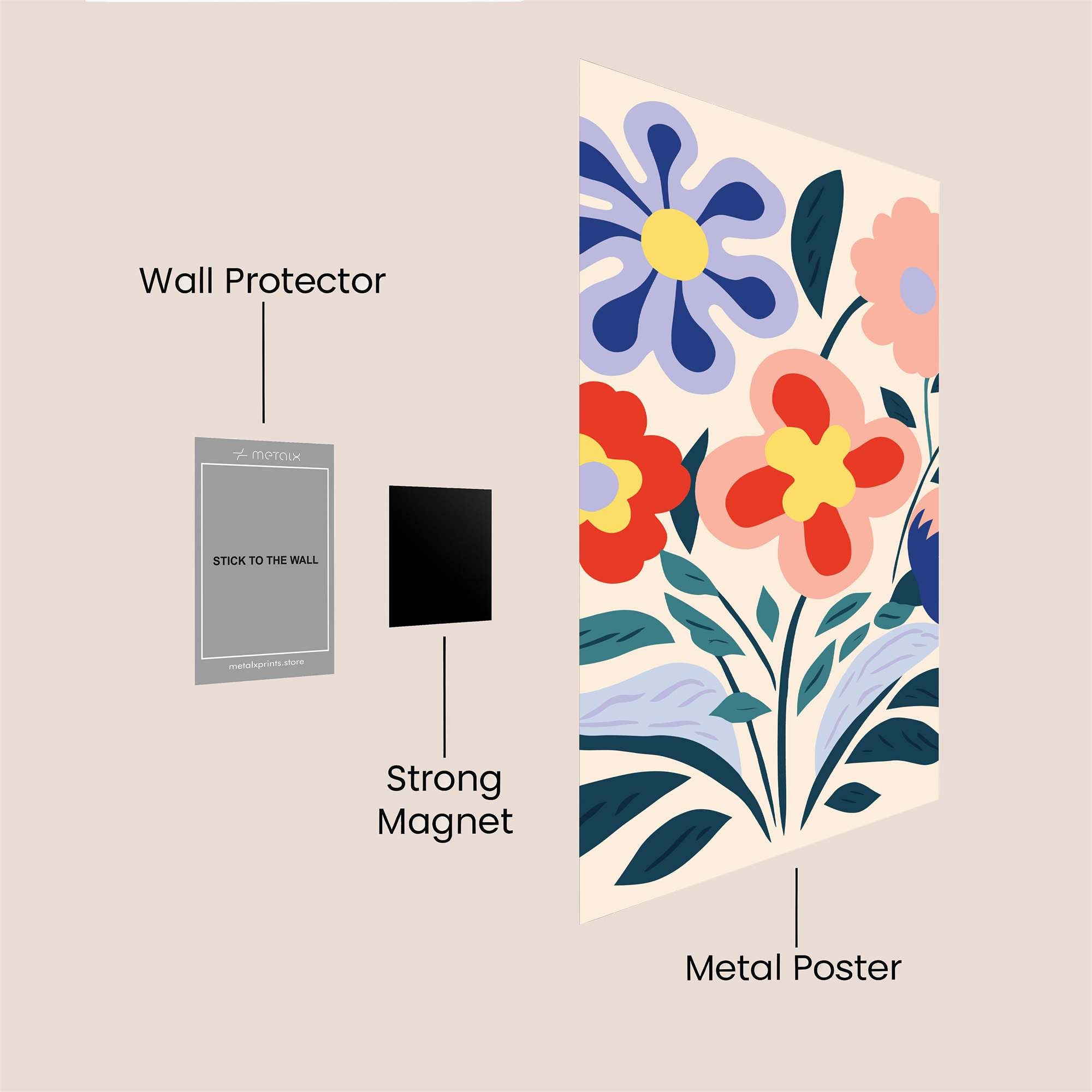Floral Bliss Safe Wall Magnetic / M