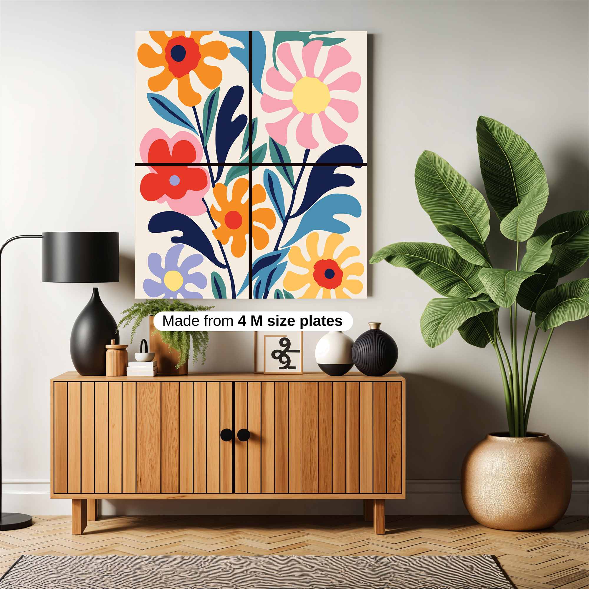Floral Bliss Safe Wall Magnetic / M
