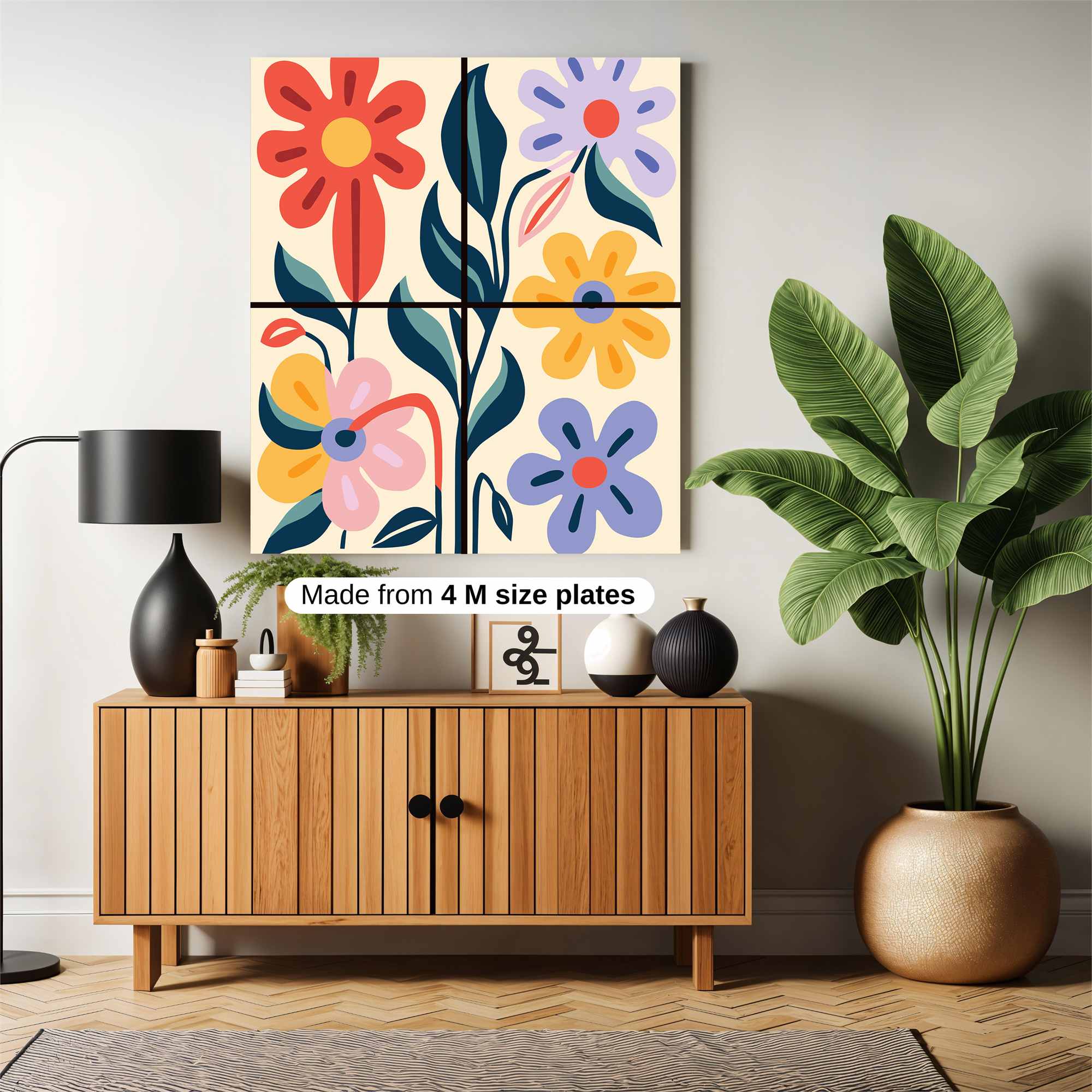 Floral Bliss Safe Wall Magnetic / M