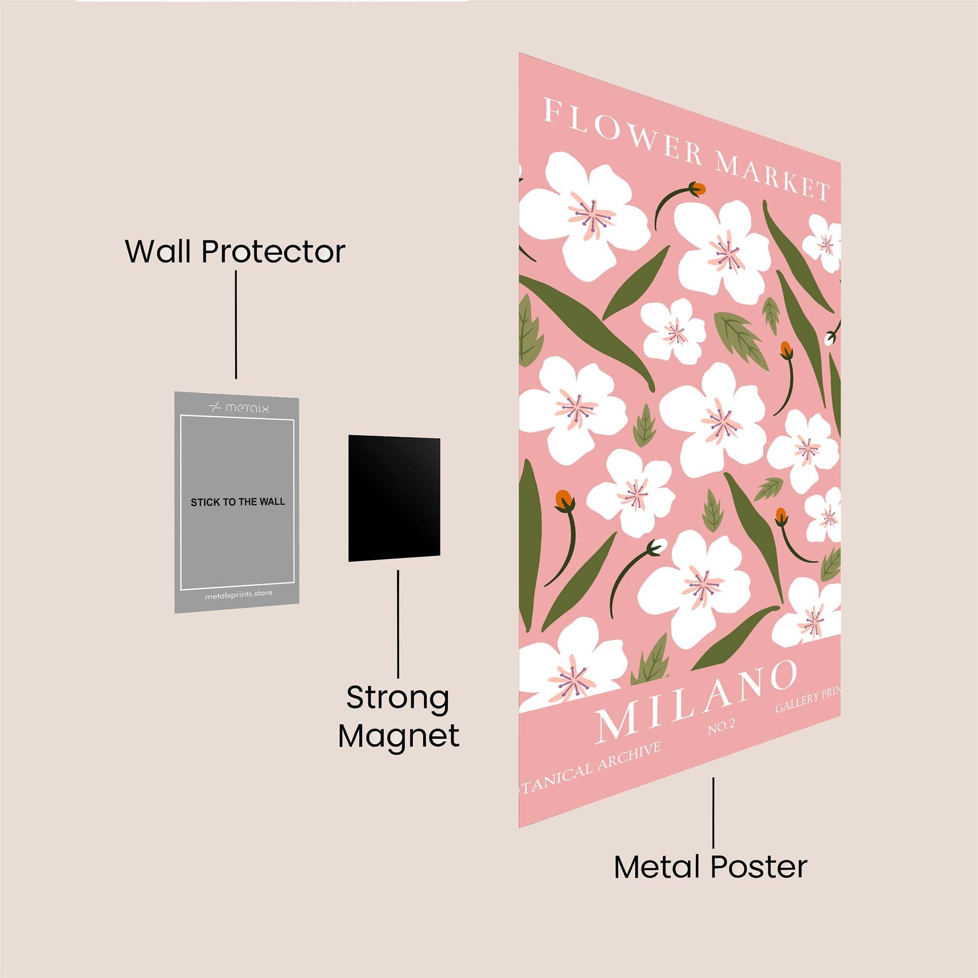 Milano Bloom Safe Wall Magnetic / M