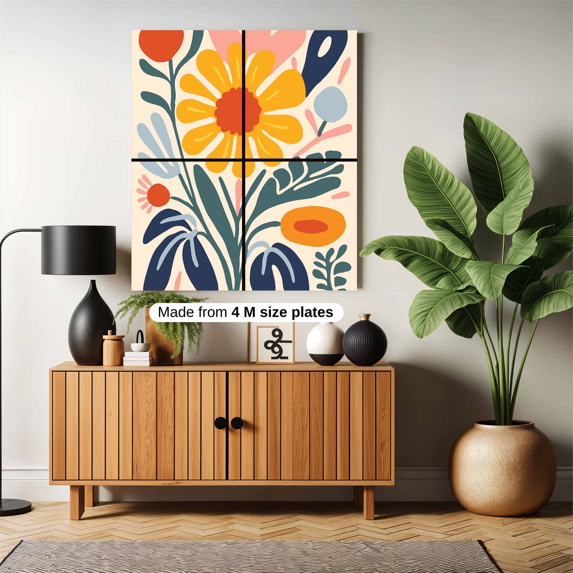 Sunflower Serenity Safe Wall Magnetic / M