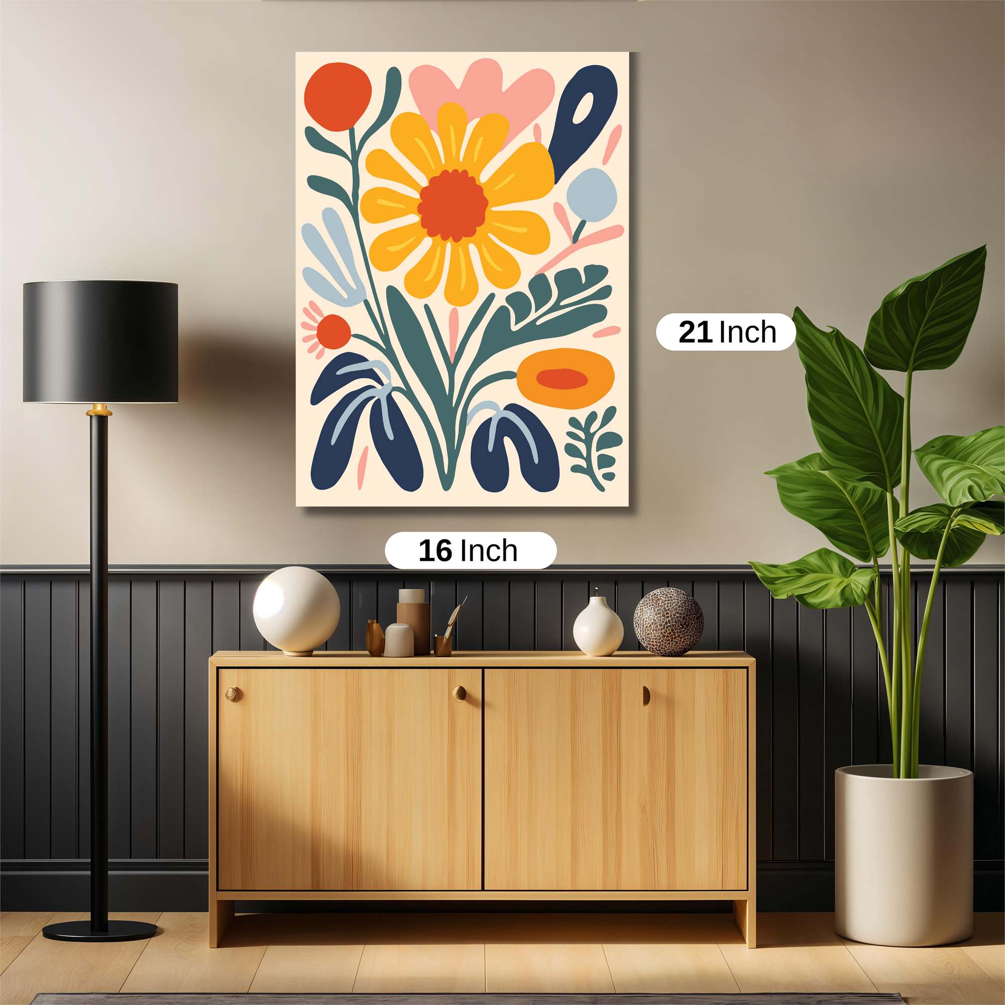 Sunflower Serenity Safe Wall Magnetic / M