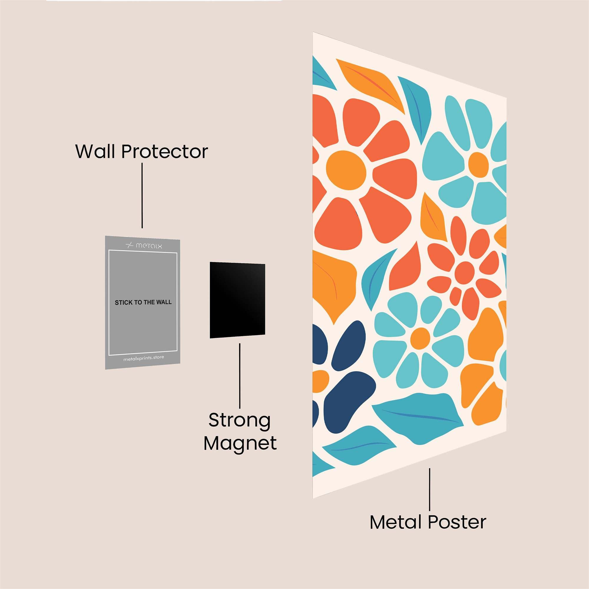 Floral Joy Safe Wall Magnetic / M