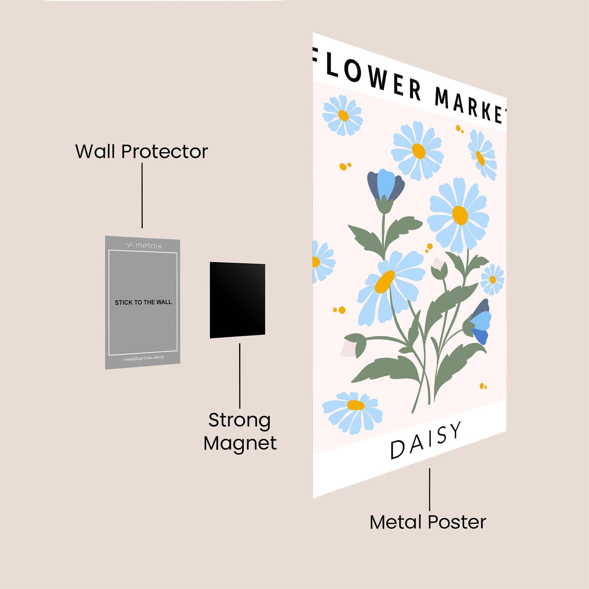 Daisy Delight Safe Wall Magnetic / M