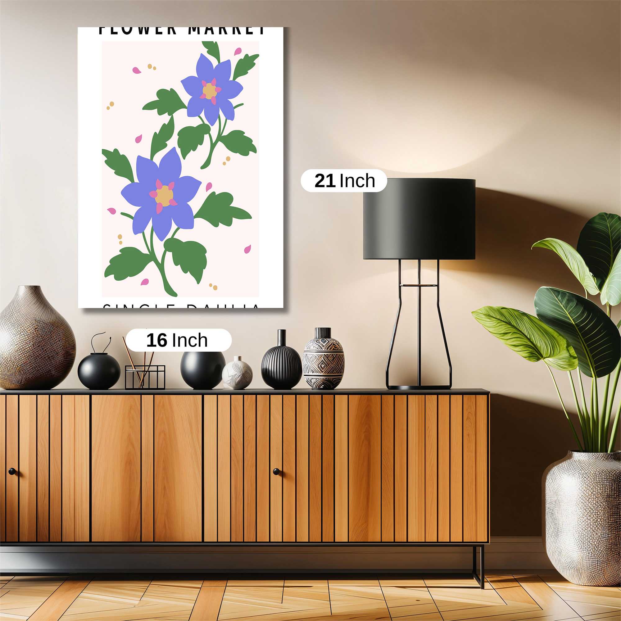 Dahlia Delight Safe Wall Magnetic / M