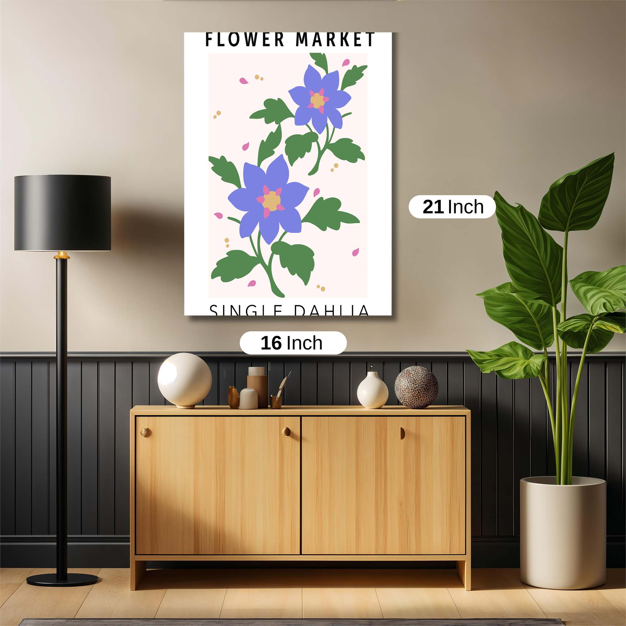 Dahlia Delight Safe Wall Magnetic / M