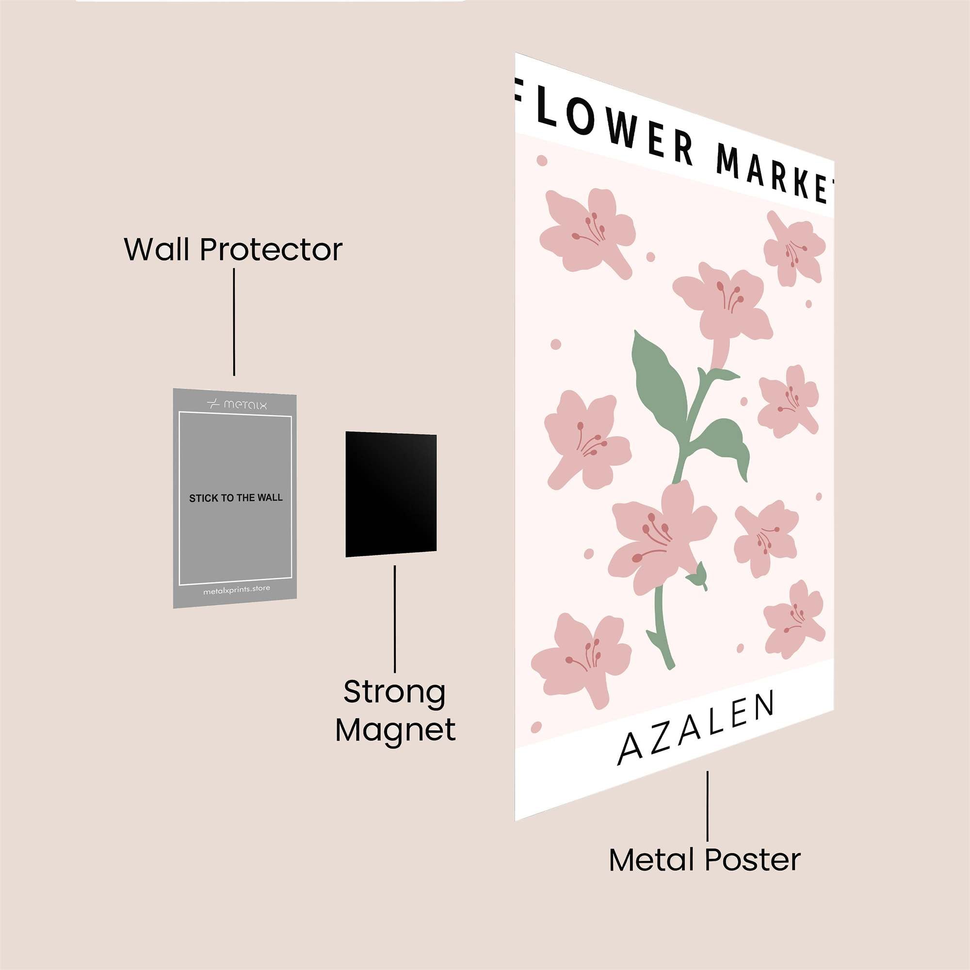 Azalea Bliss Safe Wall Magnetic / M