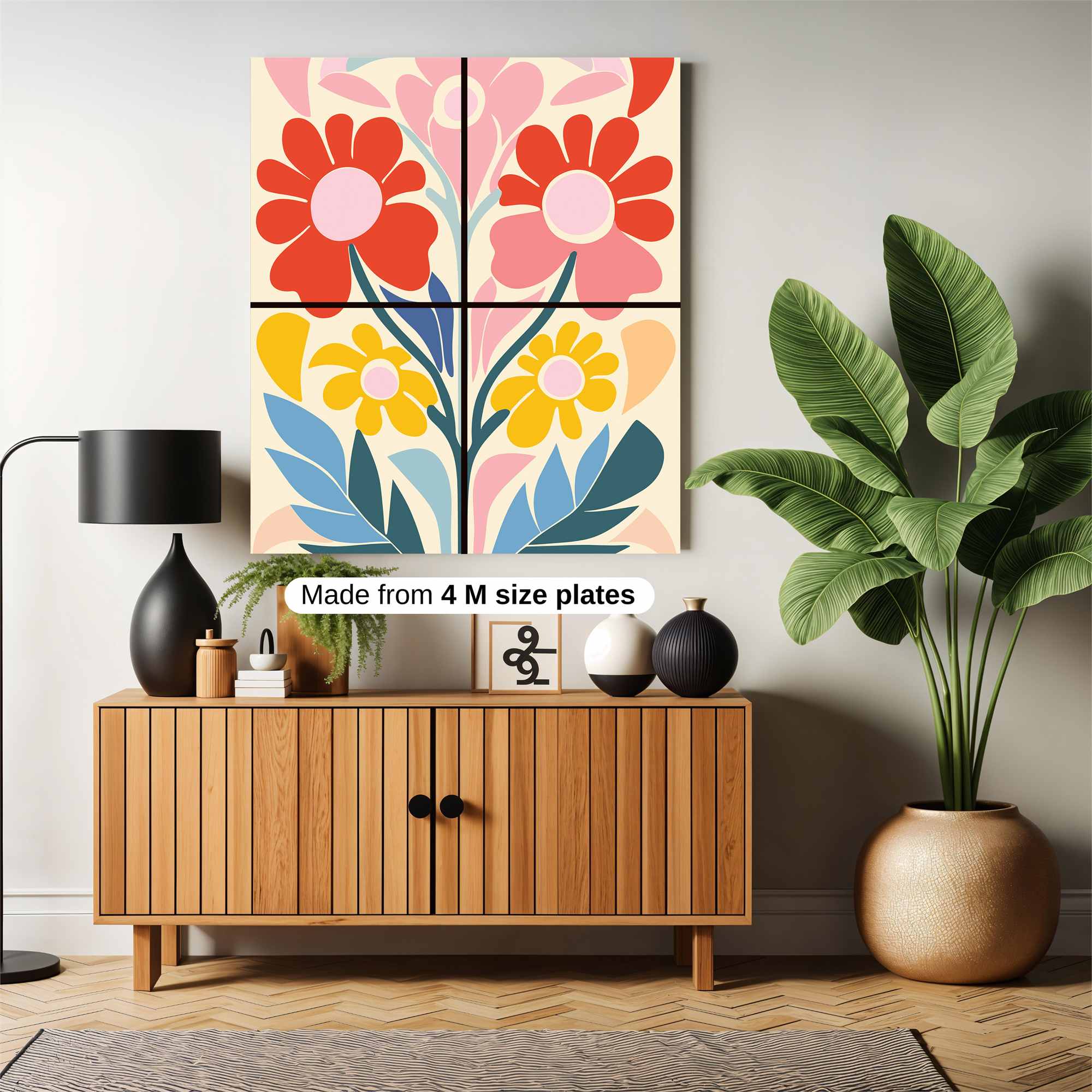 Floral Bliss Safe Wall Magnetic / M