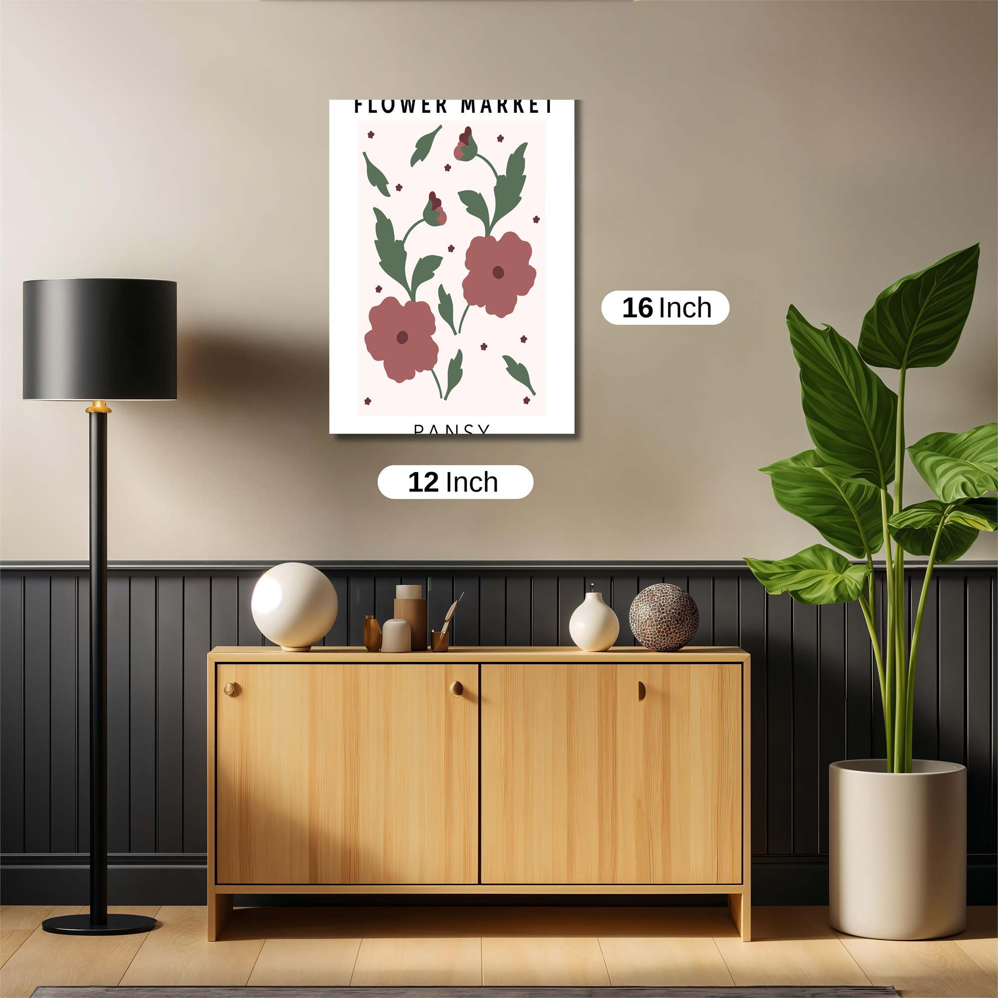 Pansy Whimsy Safe Wall Magnetic / M