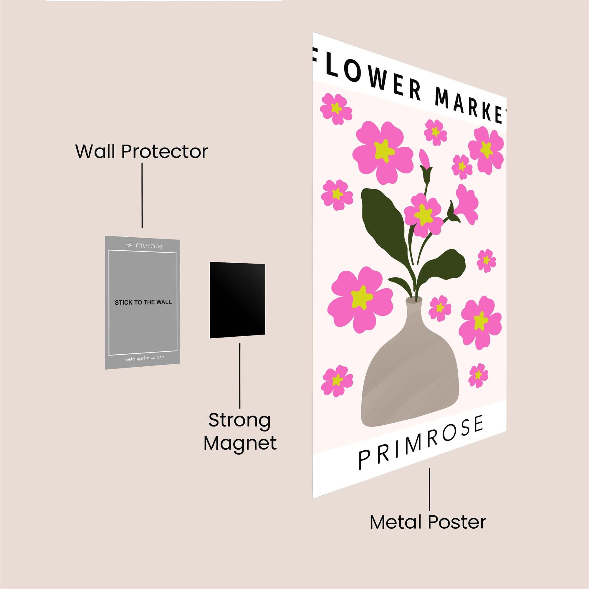 Primrose Parade Safe Wall Magnetic / M