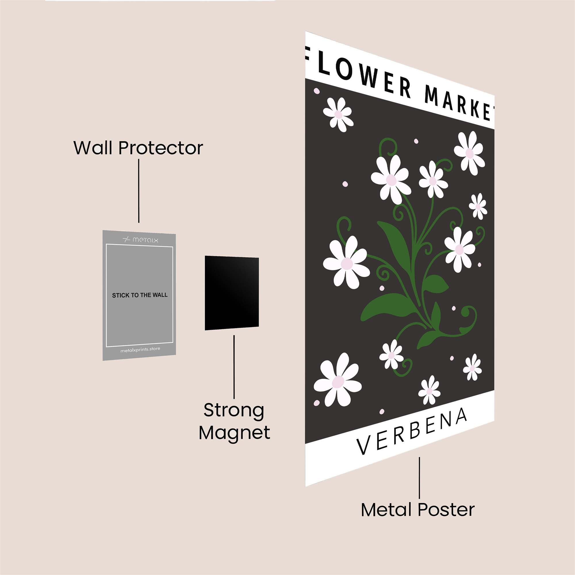 Verbena Whimsy Safe Wall Magnetic / M