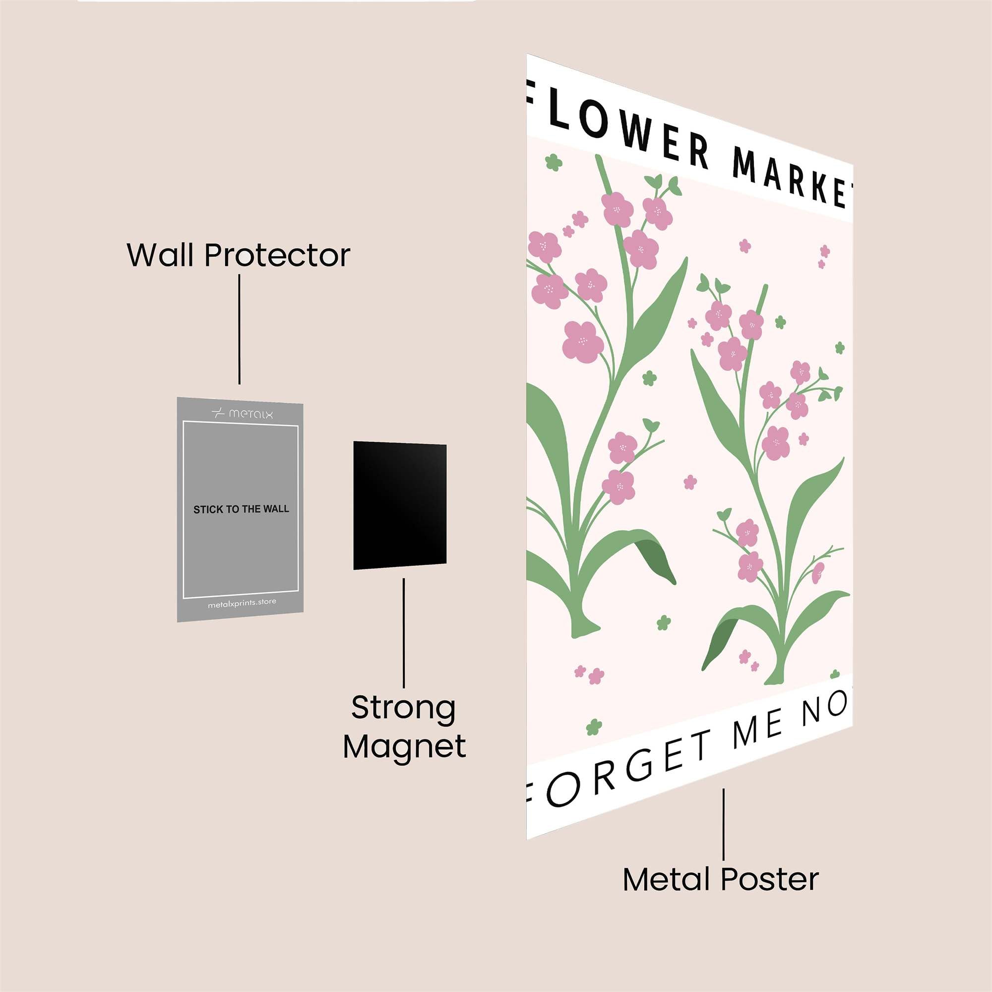 Blossom Bliss Safe Wall Magnetic / M