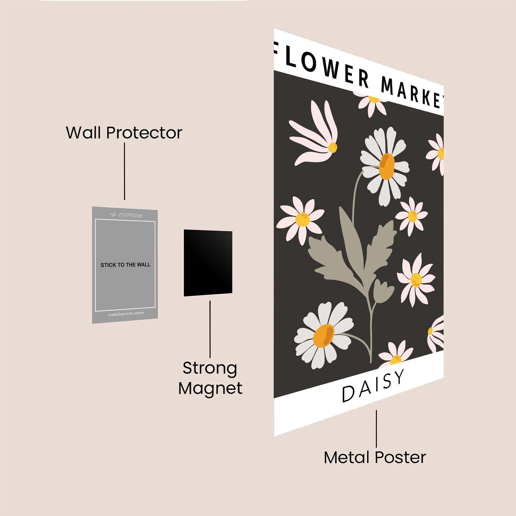 Daisy Delight Safe Wall Magnetic / M