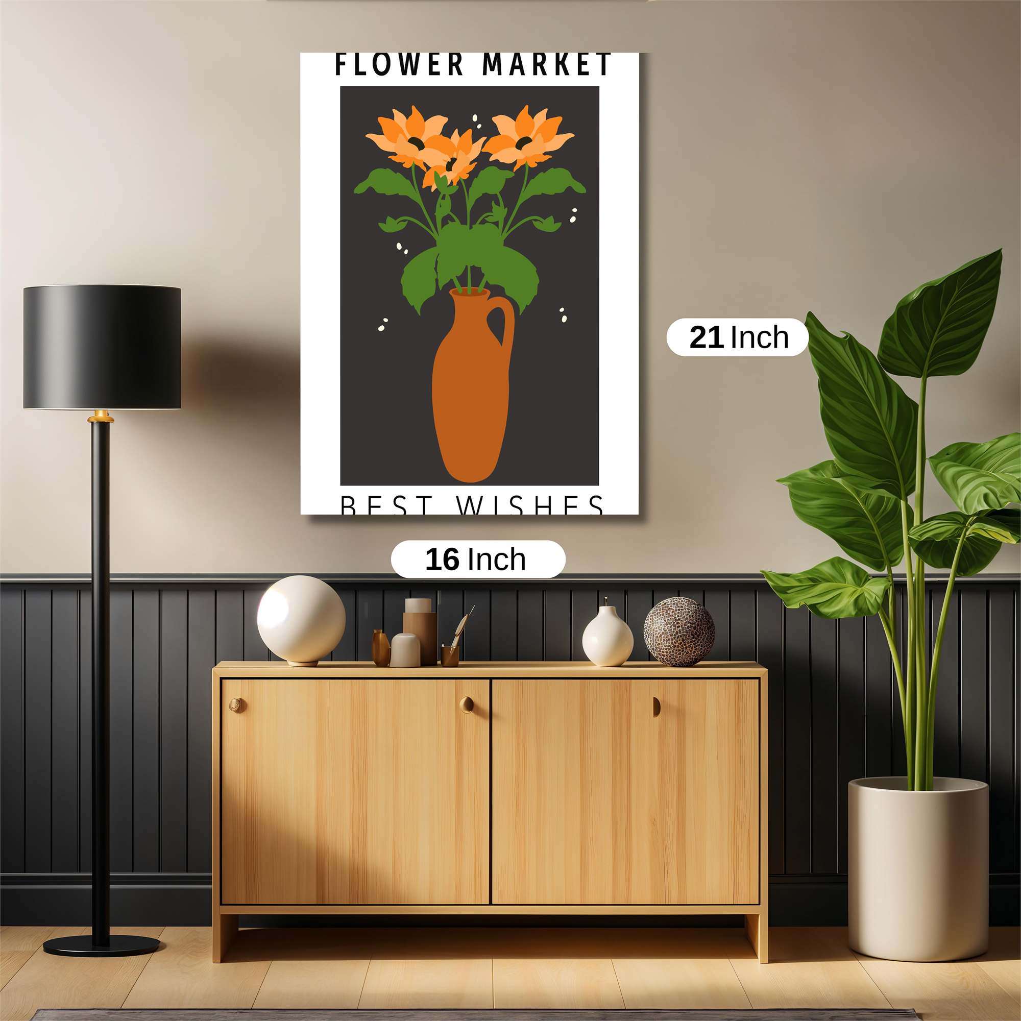 Sunflower Serenity Safe Wall Magnetic / M