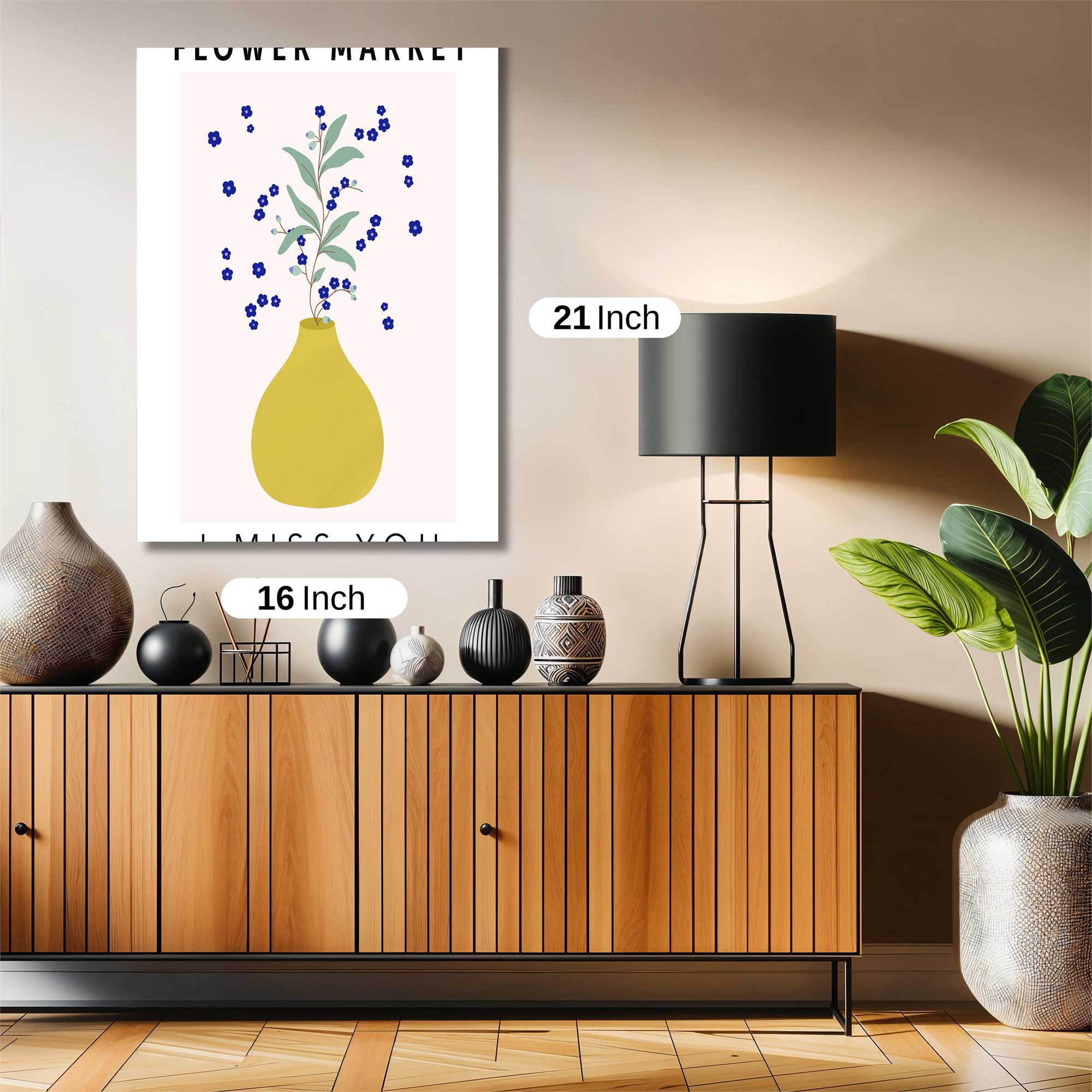 Floral Whimsy Safe Wall Magnetic / M