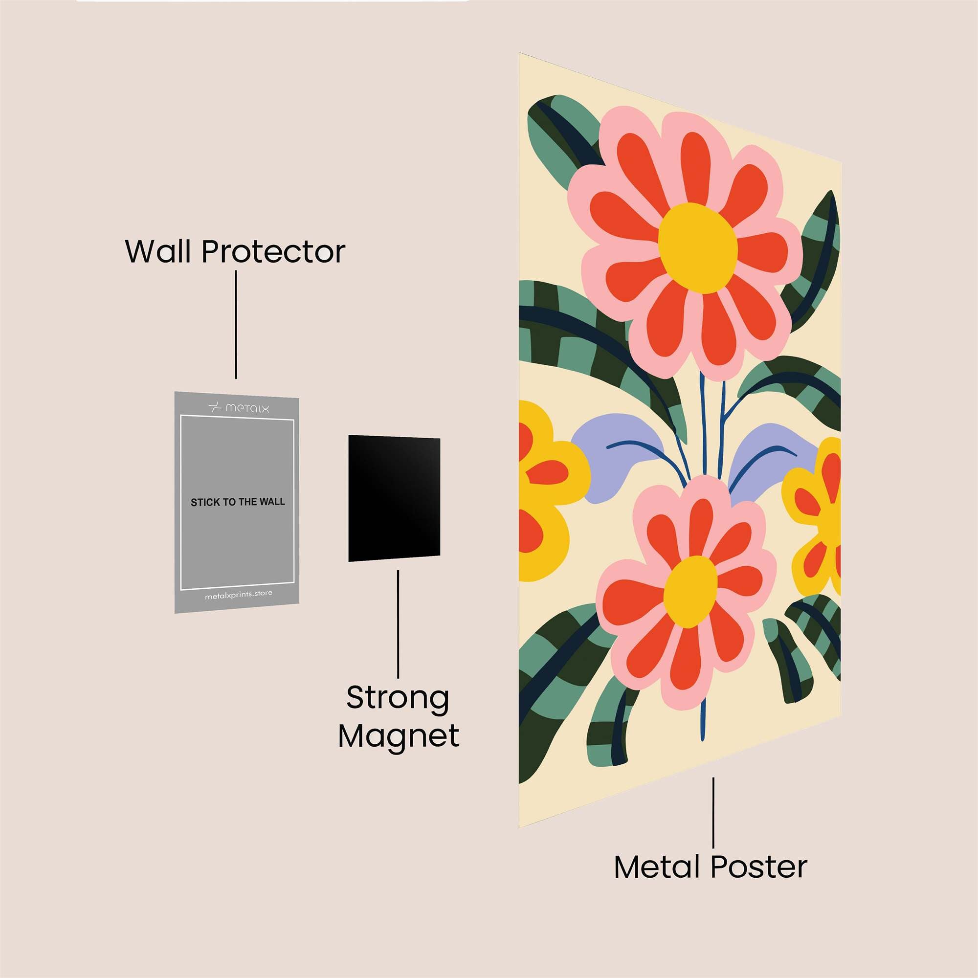 Flower Joy Safe Wall Magnetic / M