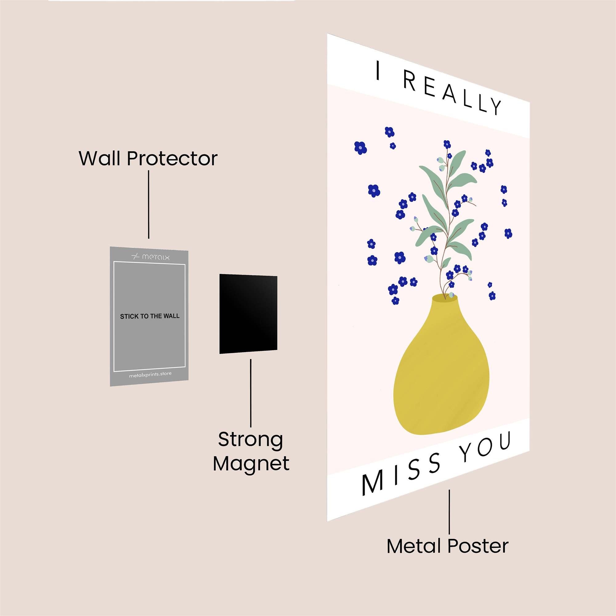 Floral Longing Safe Wall Magnetic / M