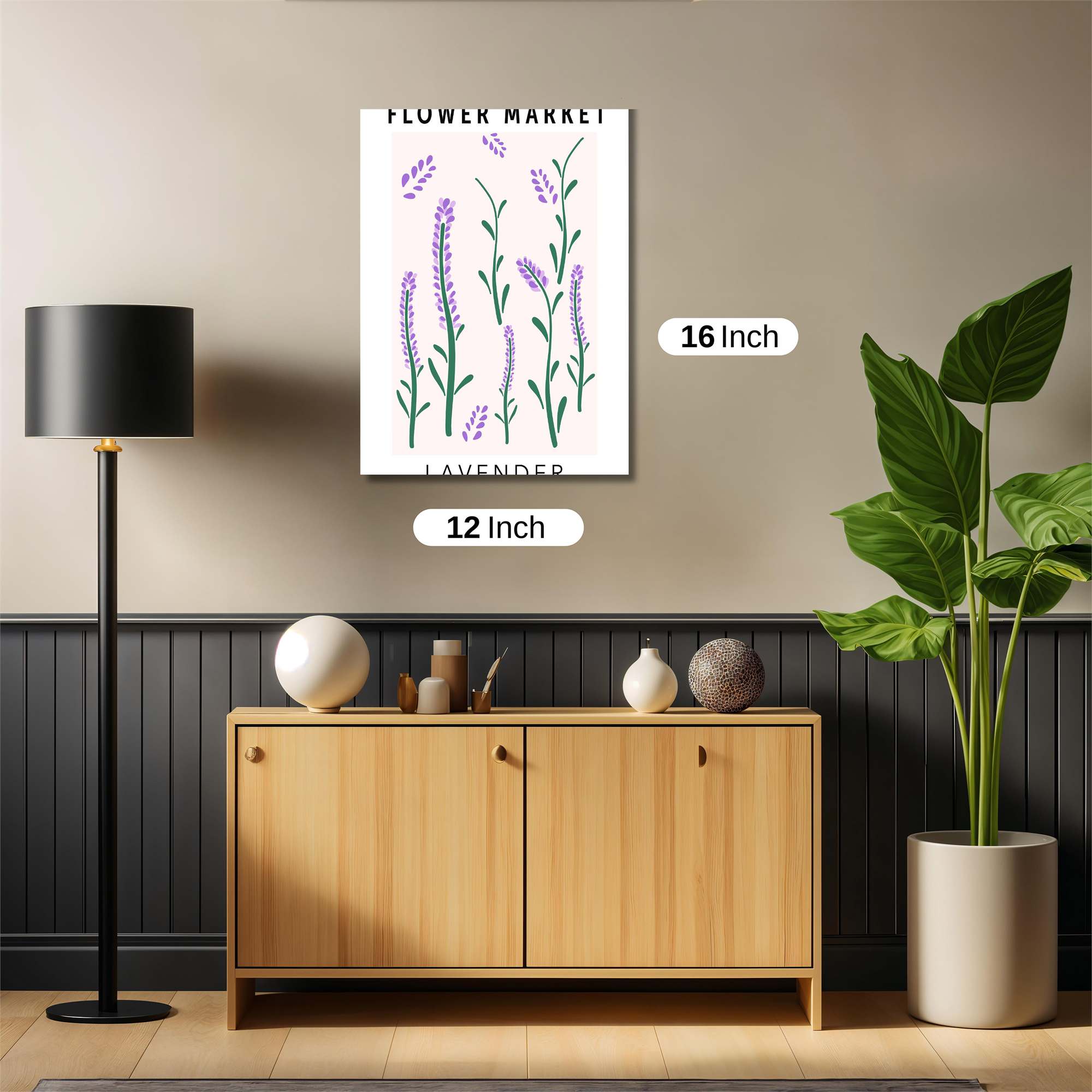 Lavender Whimsy Safe Wall Magnetic / M