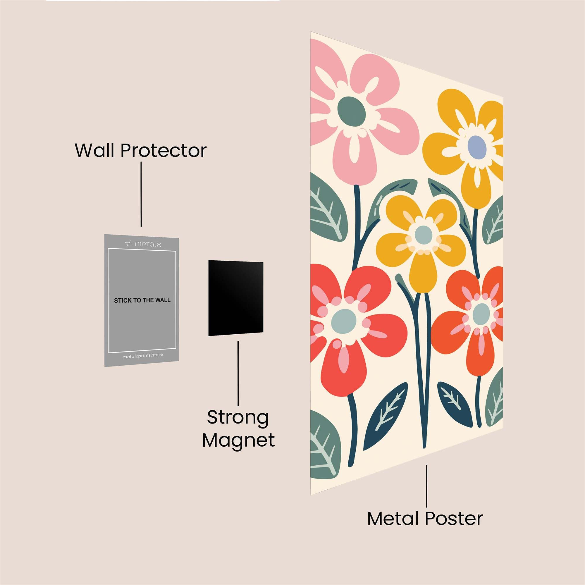 FlowerJoy Safe Wall Magnetic / M
