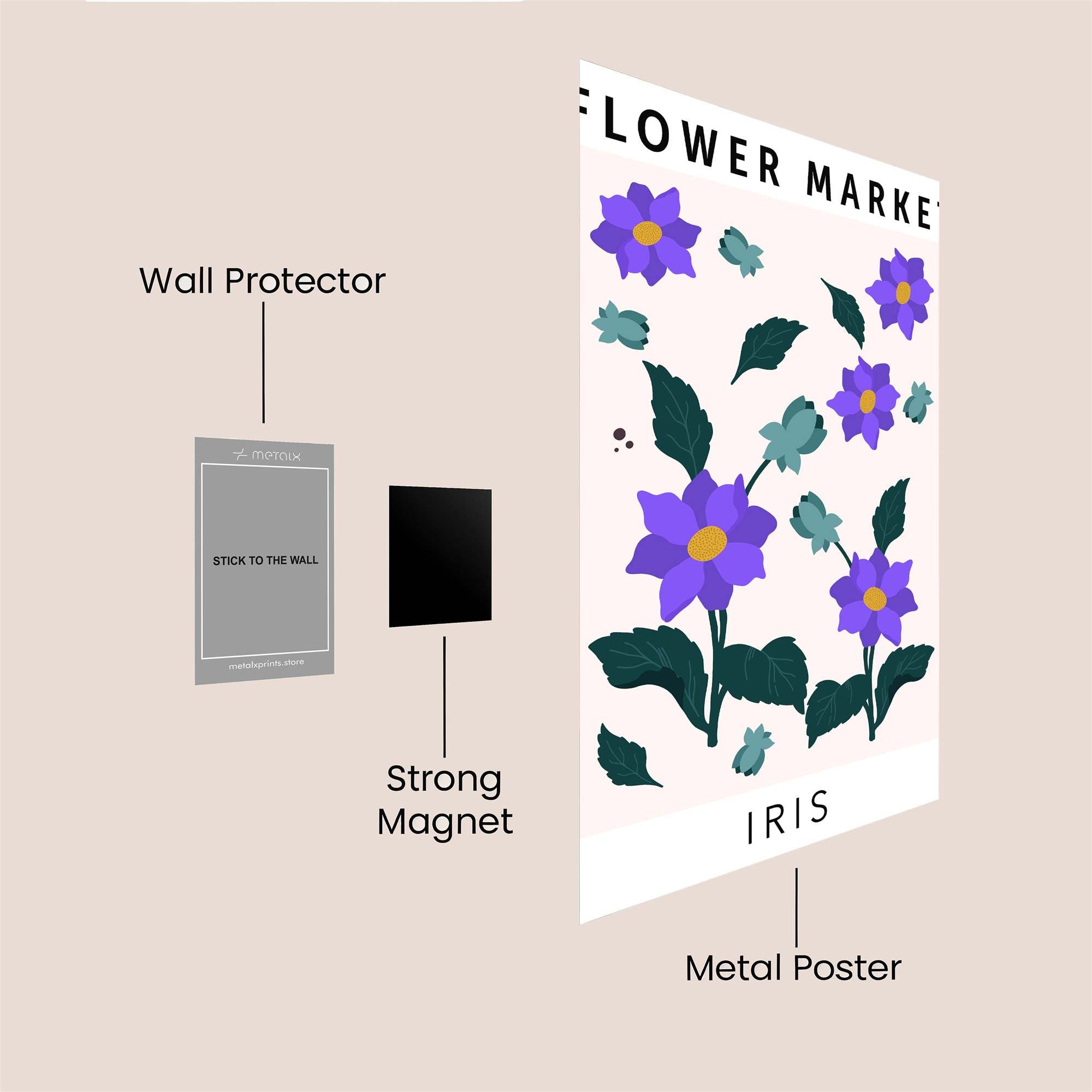 Iris Whimsy Safe Wall Magnetic / M
