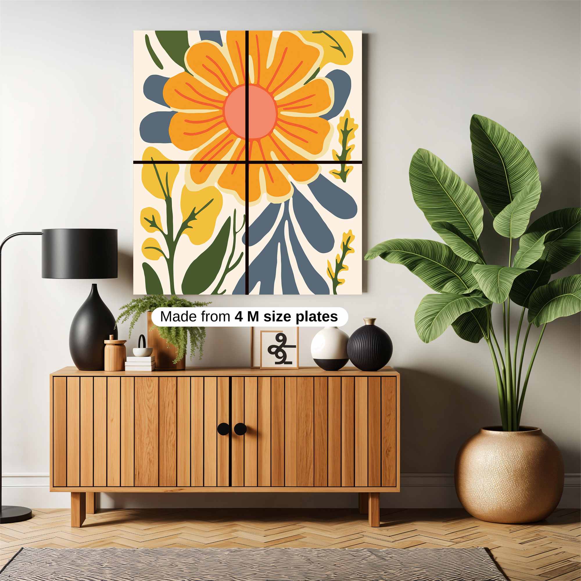 Sunflower Serenity Safe Wall Magnetic / M