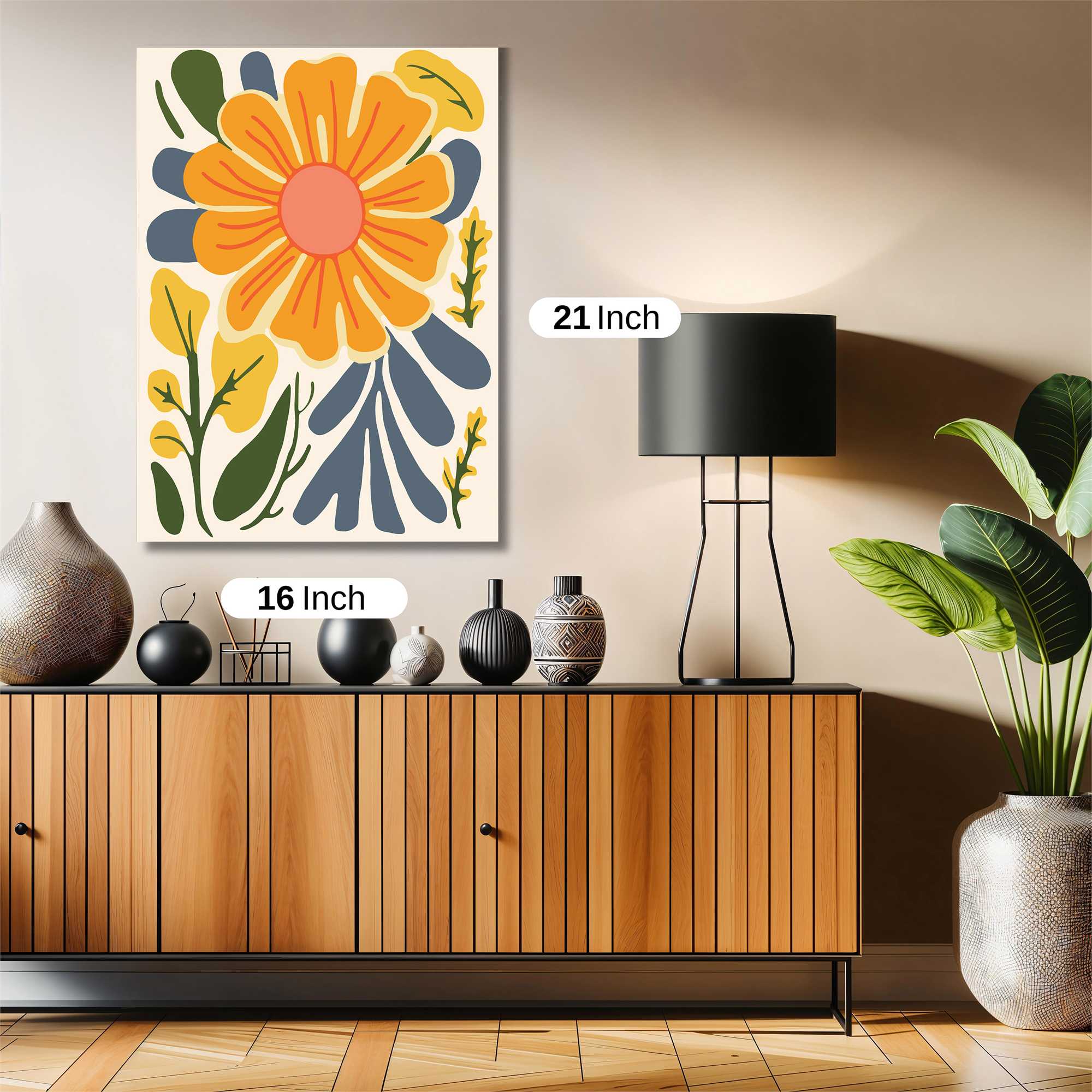 Sunflower Serenity Safe Wall Magnetic / M