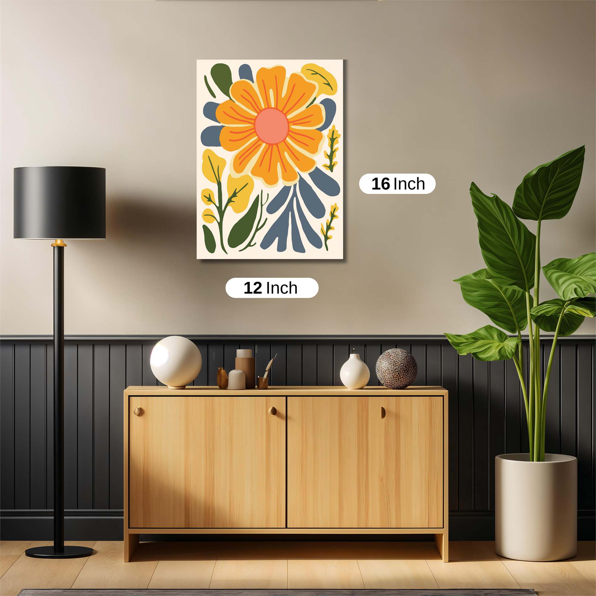 Sunflower Serenity Safe Wall Magnetic / M