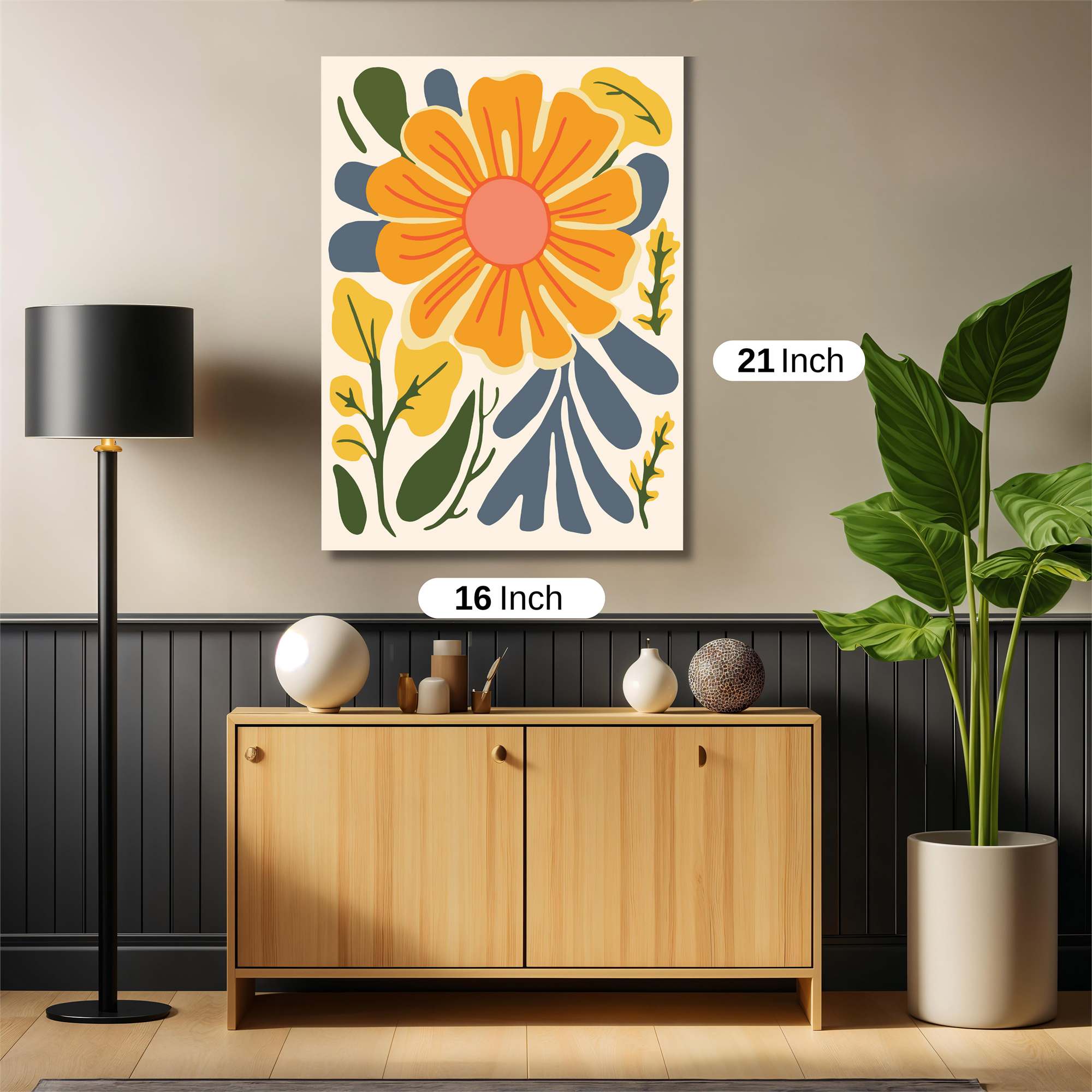 Sunflower Serenity Safe Wall Magnetic / M