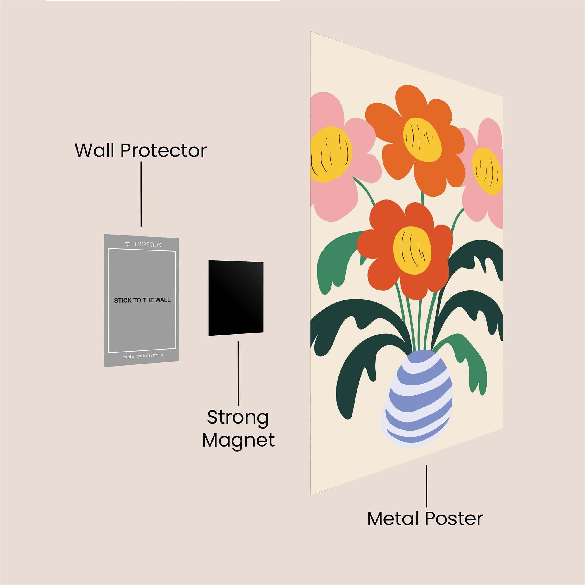 Floral Joy Safe Wall Magnetic / M