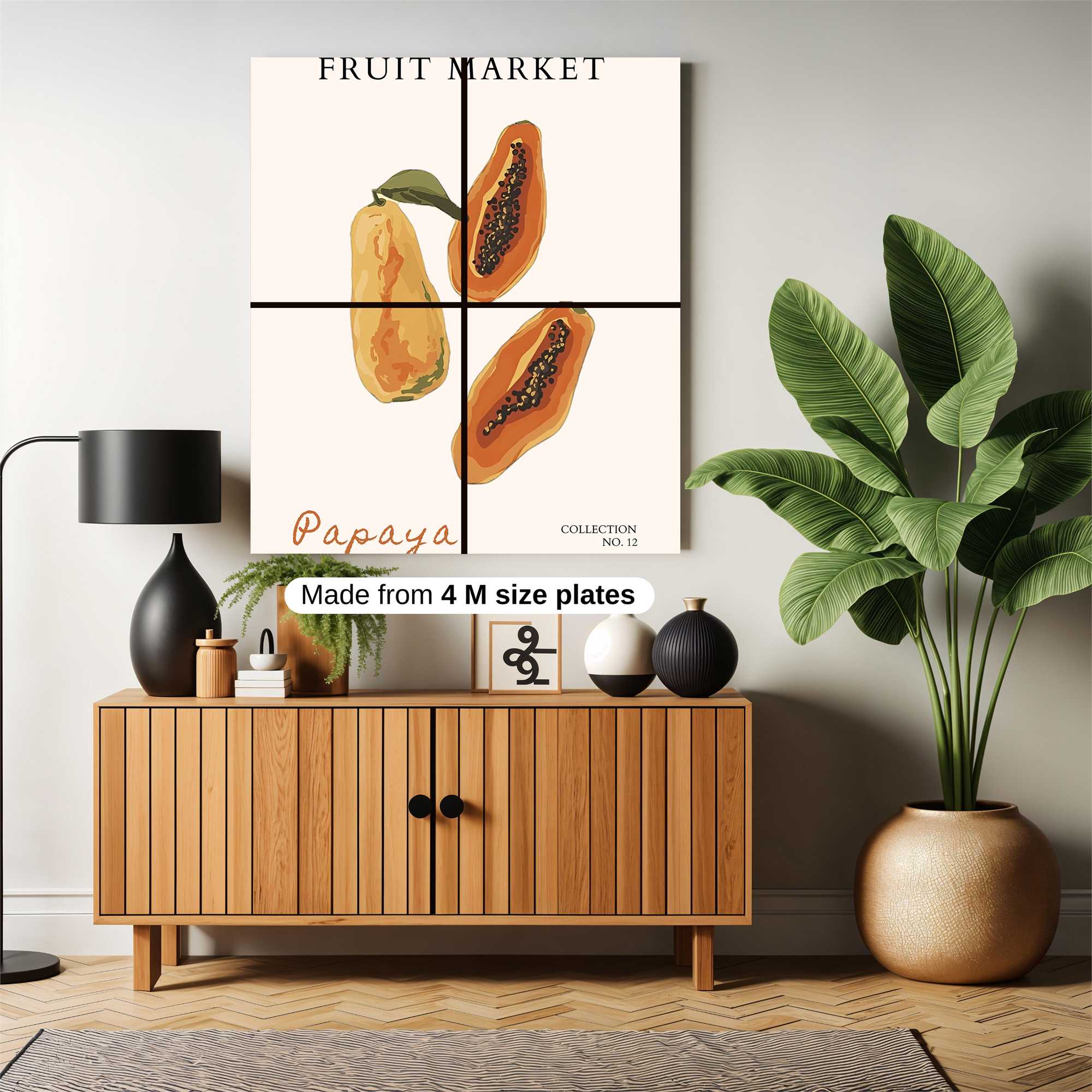 Papaya Bliss Safe Wall Magnetic / M