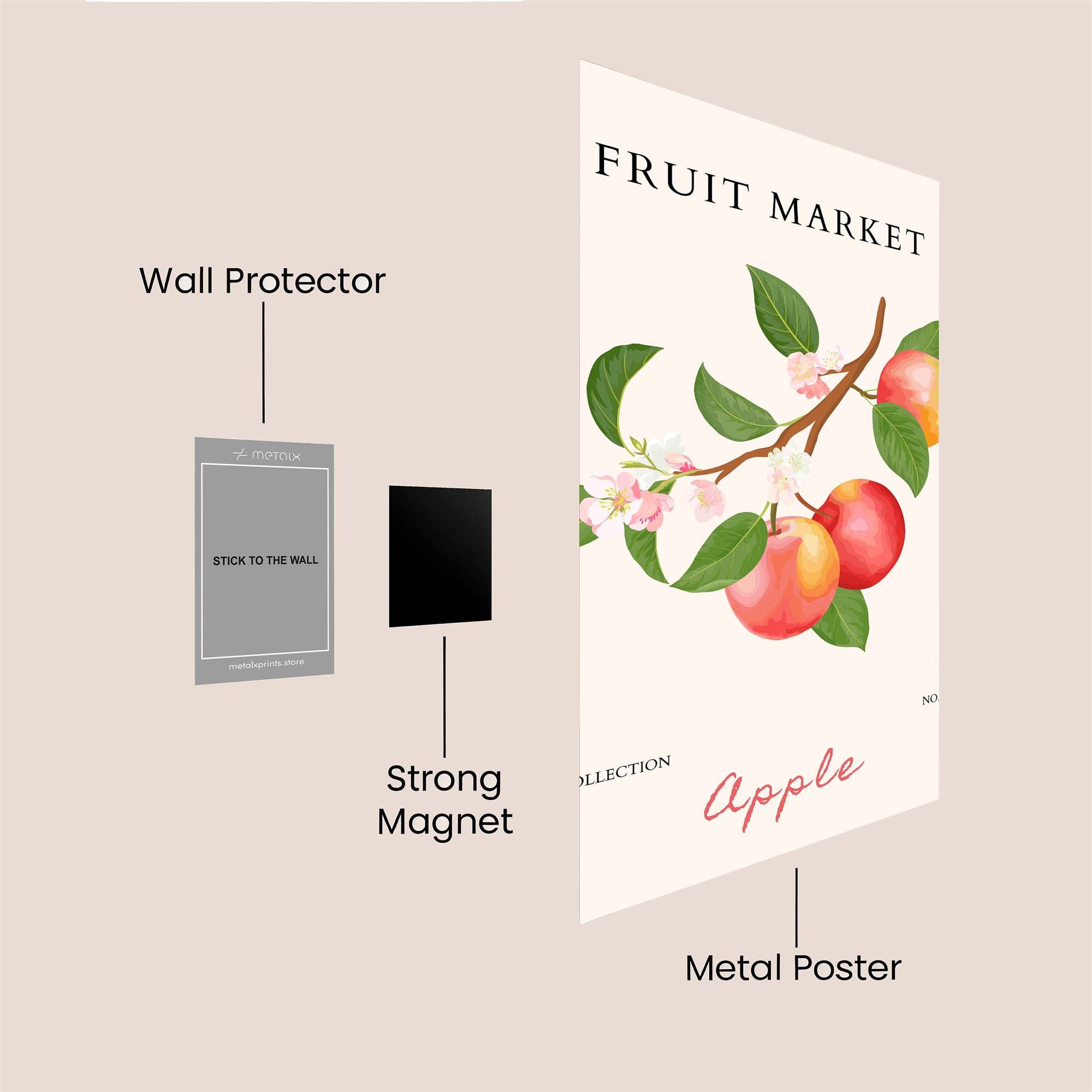 Apple Bliss Safe Wall Magnetic / M