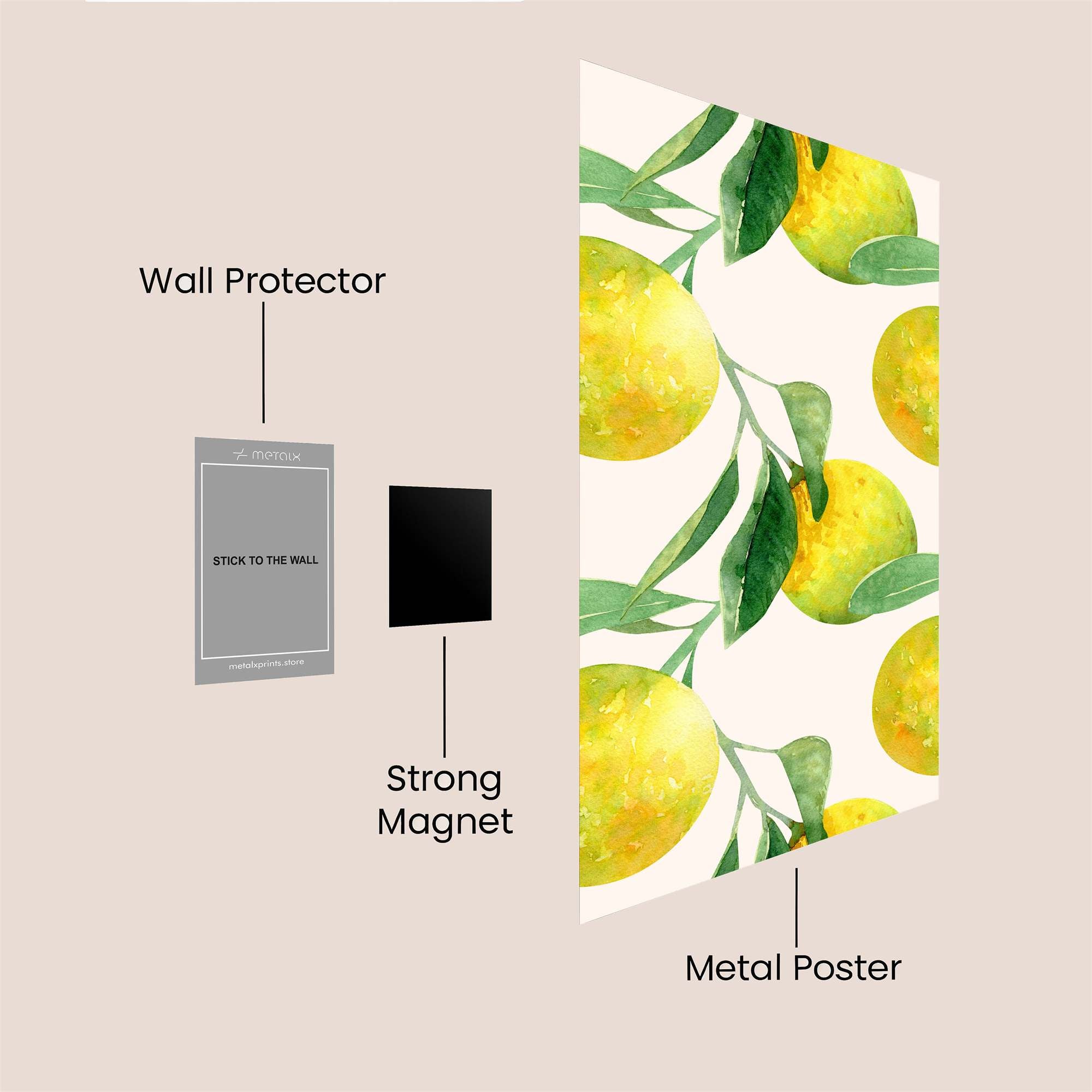 Lemon Bliss Safe Wall Magnetic / M