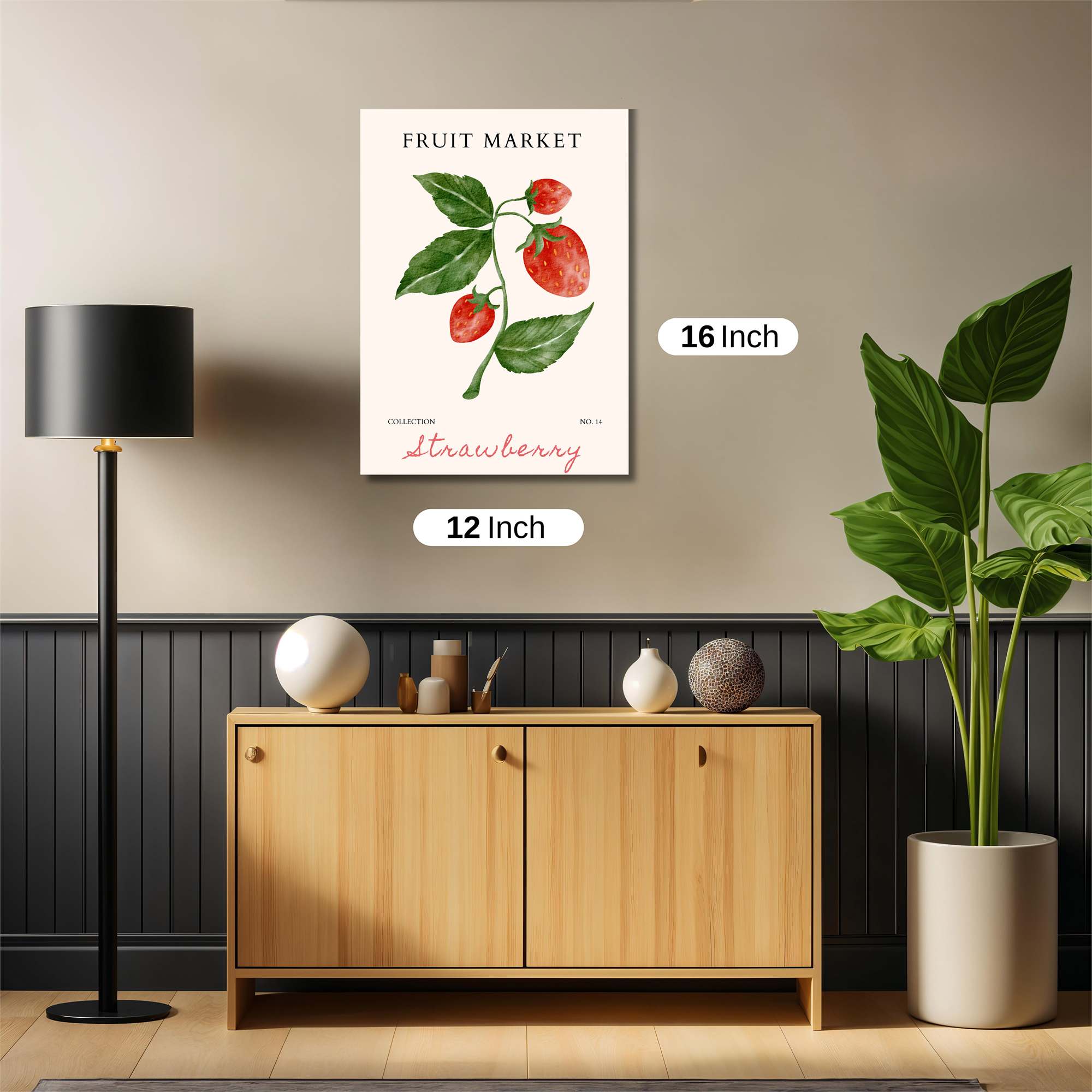 Strawberry Bliss Safe Wall Magnetic / M