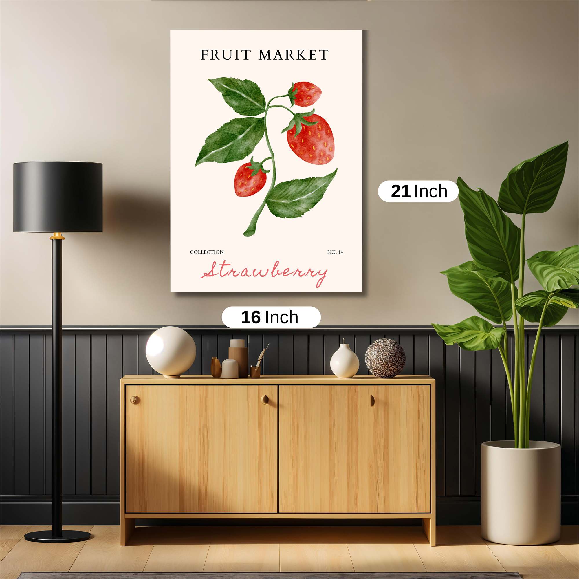 Strawberry Bliss Safe Wall Magnetic / M