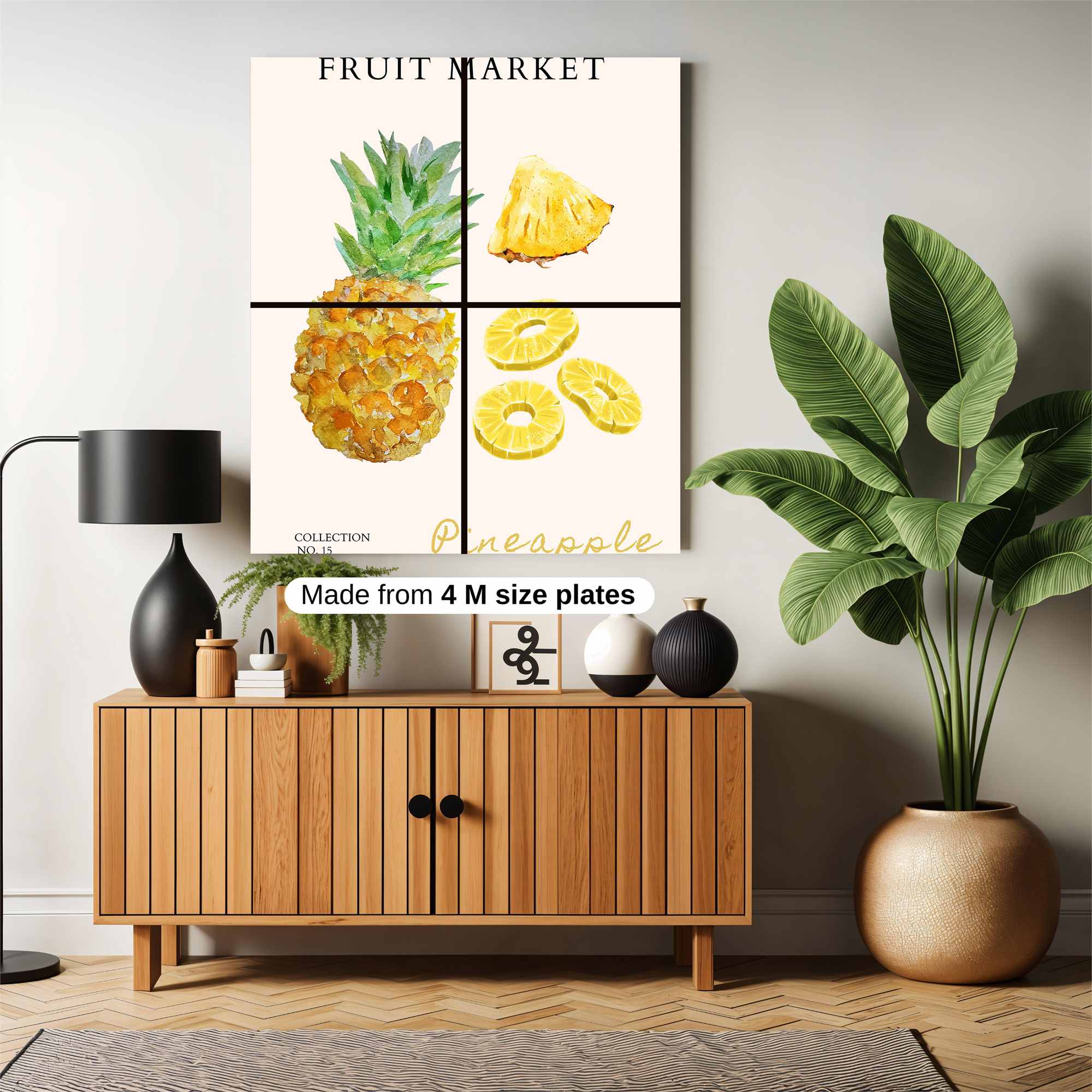 Pineapple Bliss Safe Wall Magnetic / M
