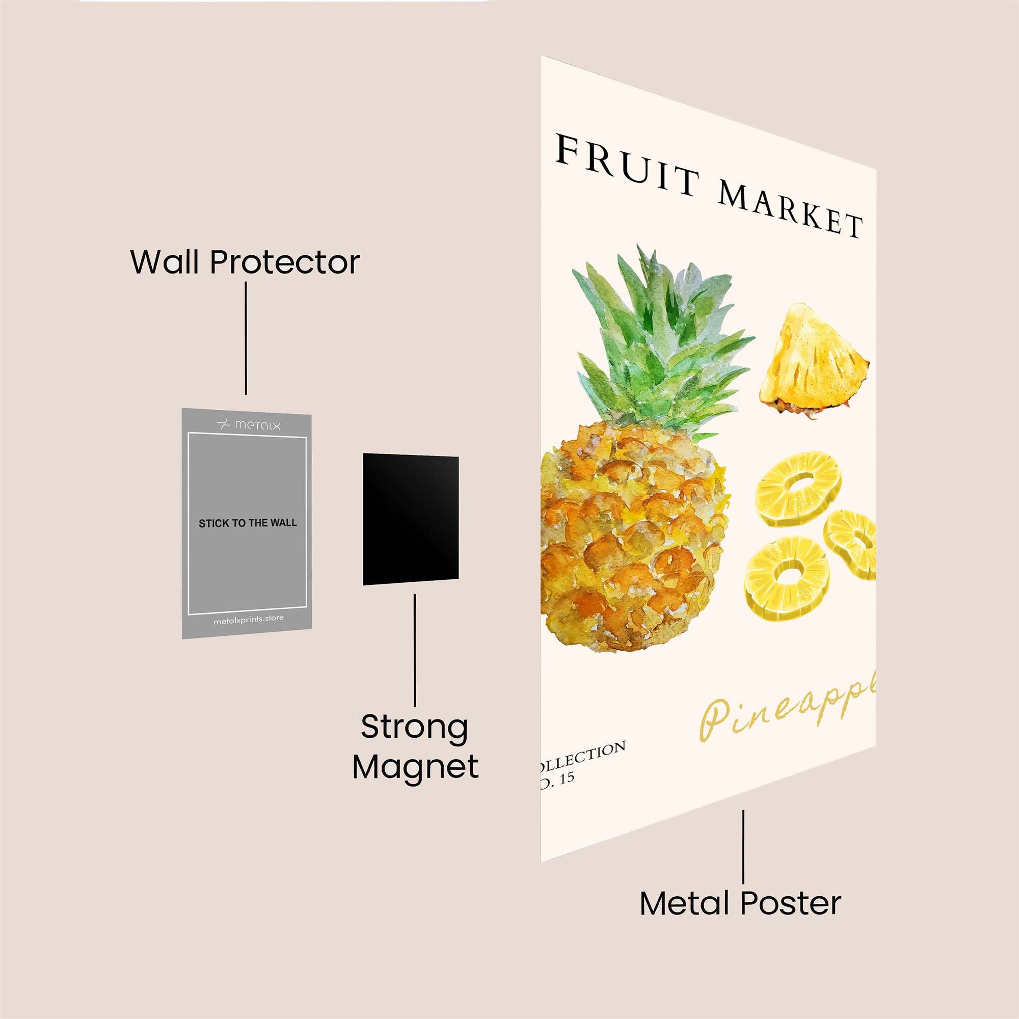 Pineapple Bliss Safe Wall Magnetic / M