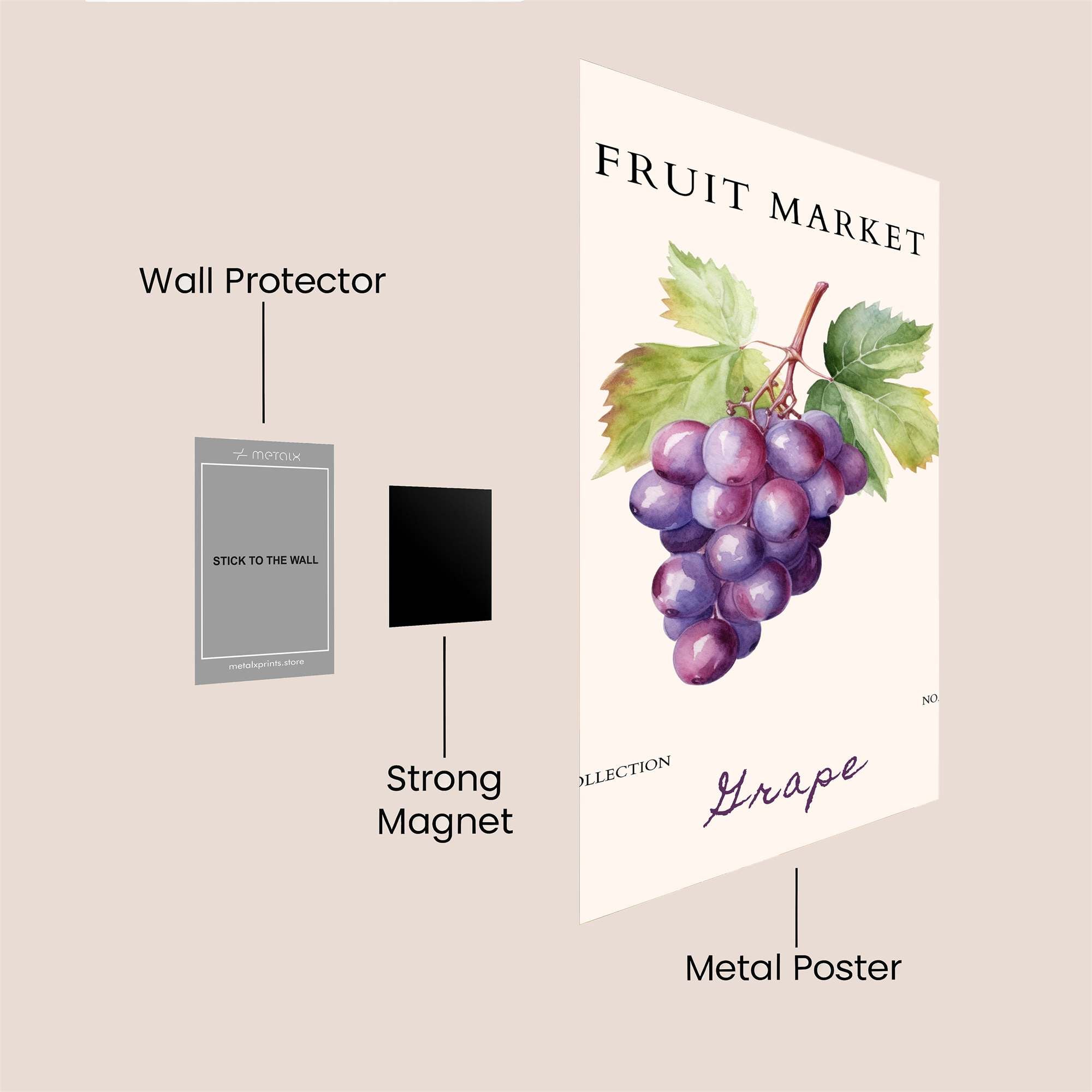 Grape Bliss Safe Wall Magnetic / M