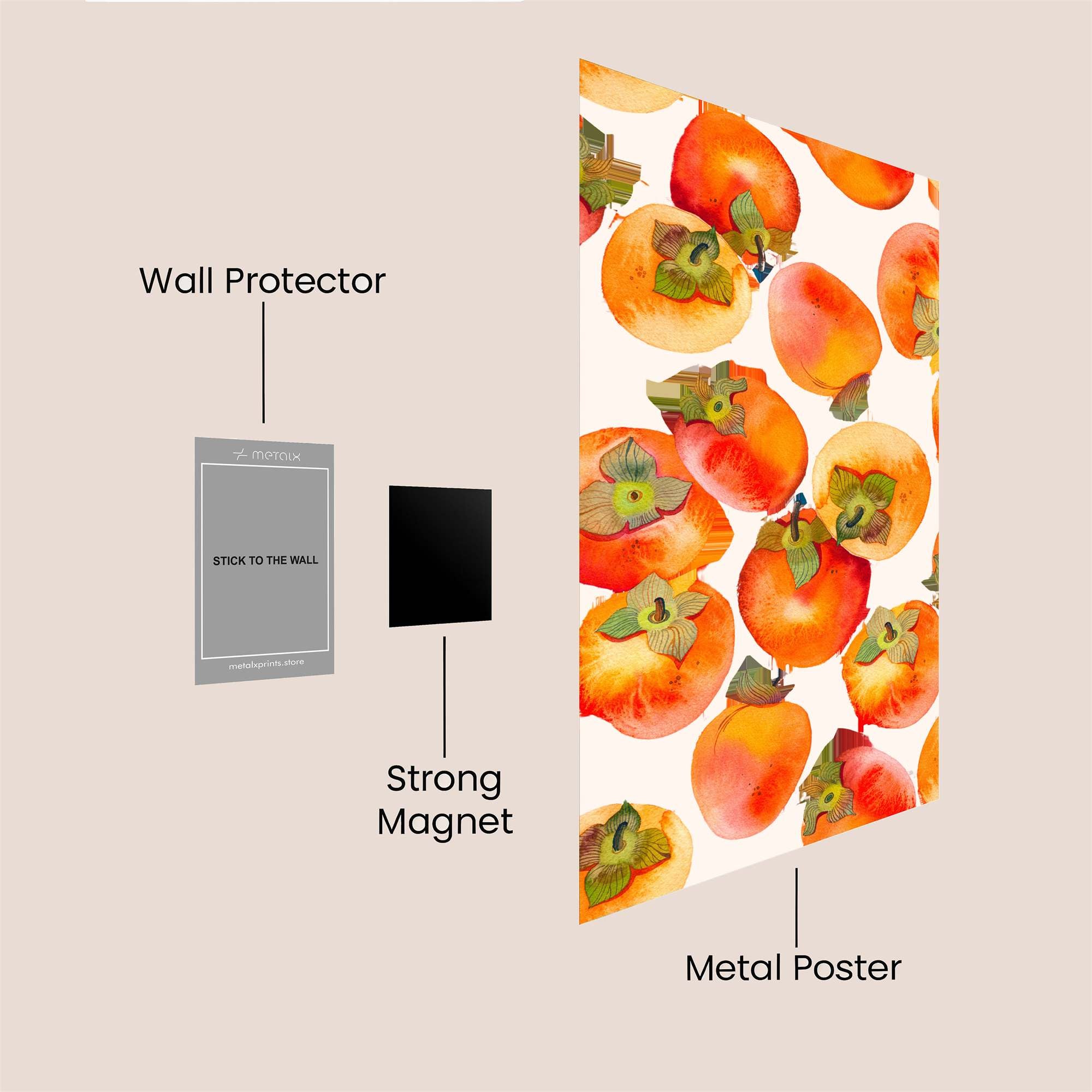 Persimmon Bliss Safe Wall Magnetic / M