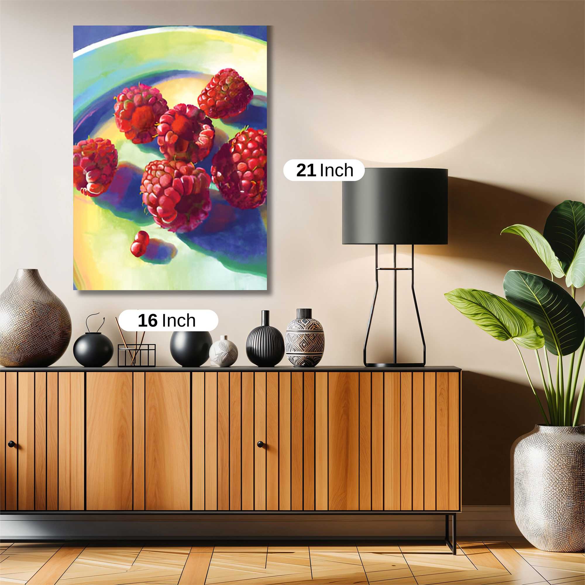 Raspberries Radiant Safe Wall Magnetic / M