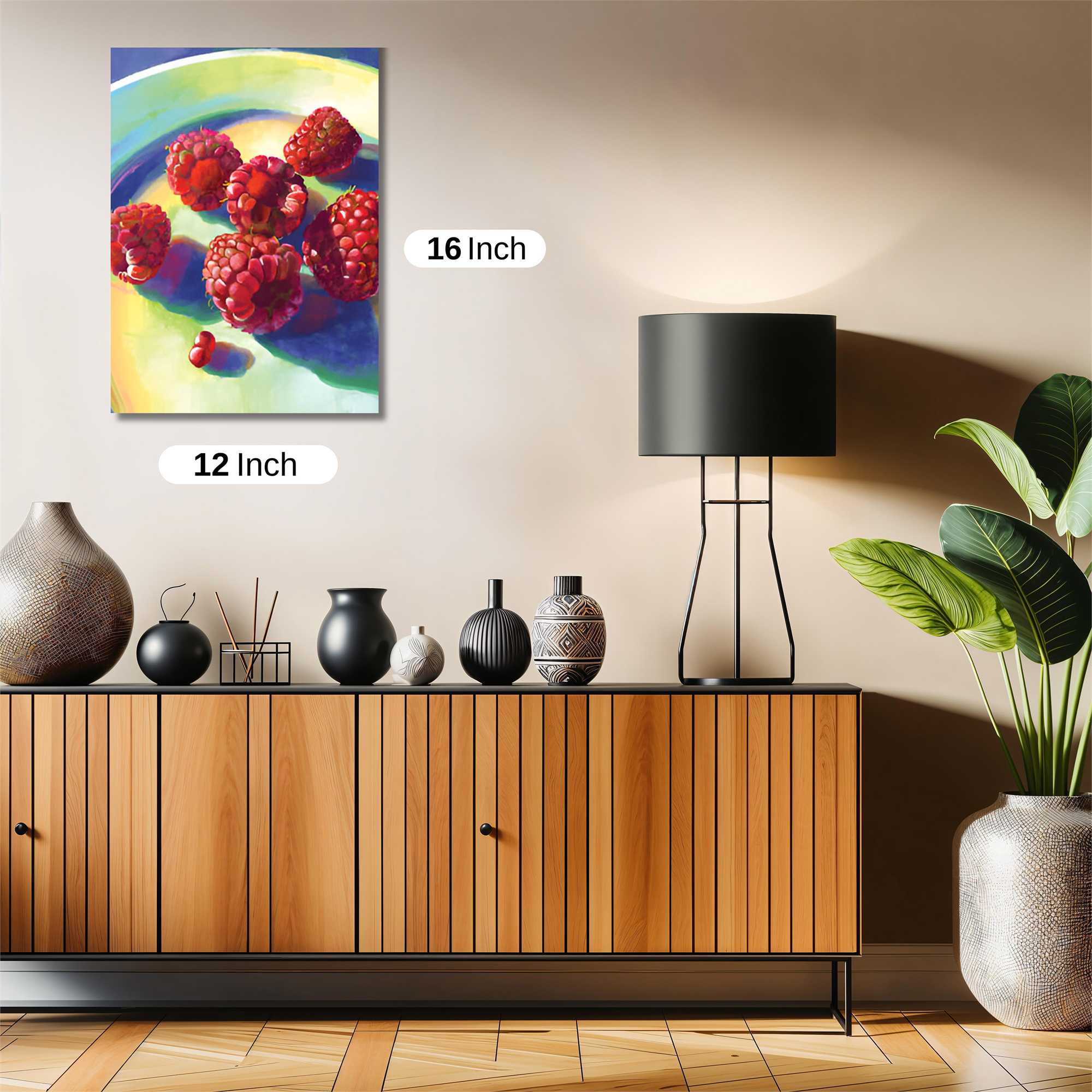 Raspberries Radiant Safe Wall Magnetic / M