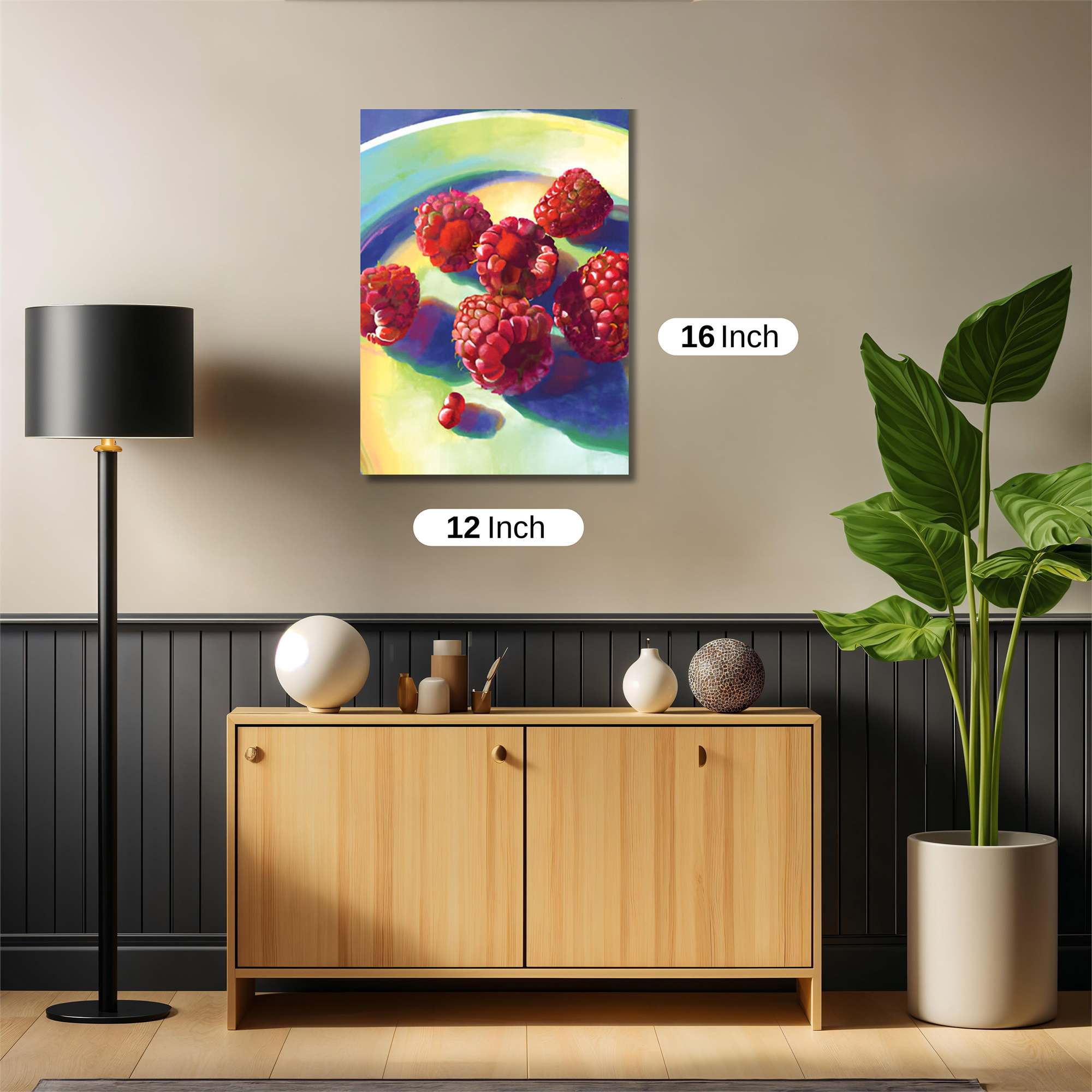 Raspberries Radiant Safe Wall Magnetic / M