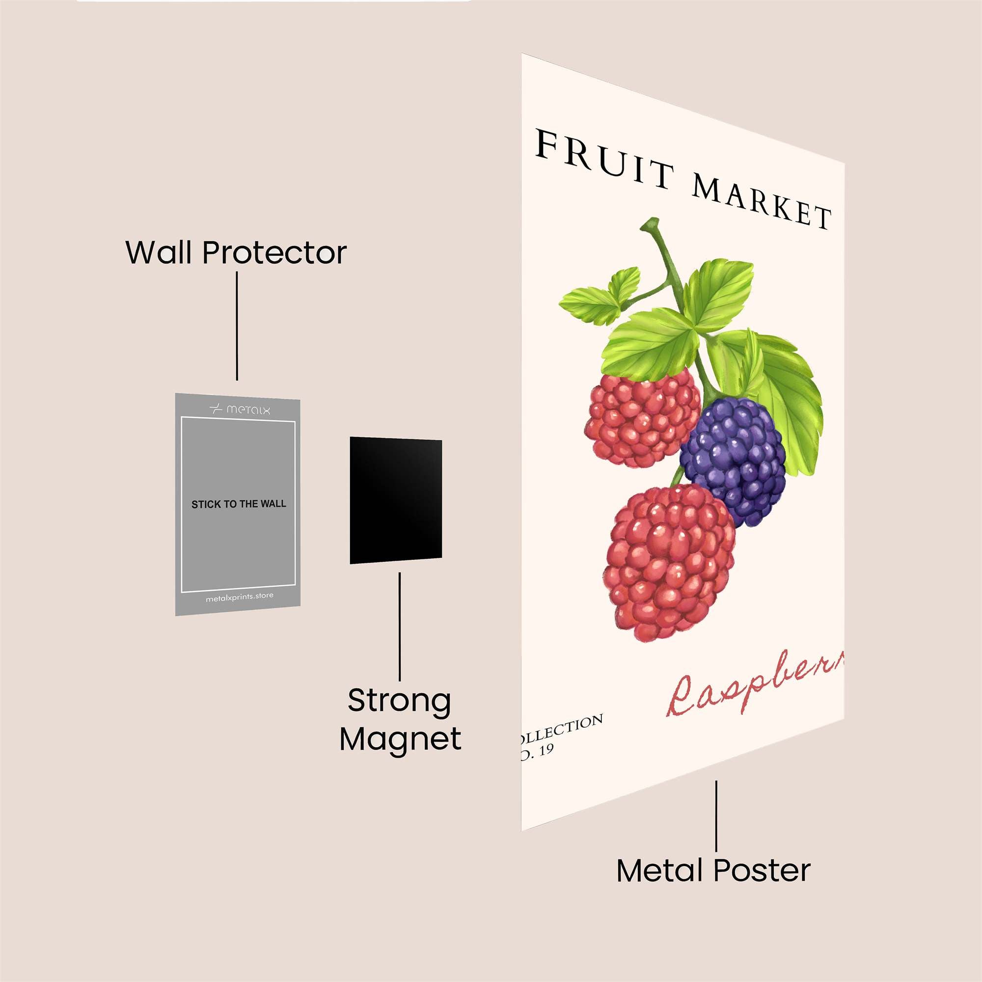 Berry Delight Safe Wall Magnetic / M