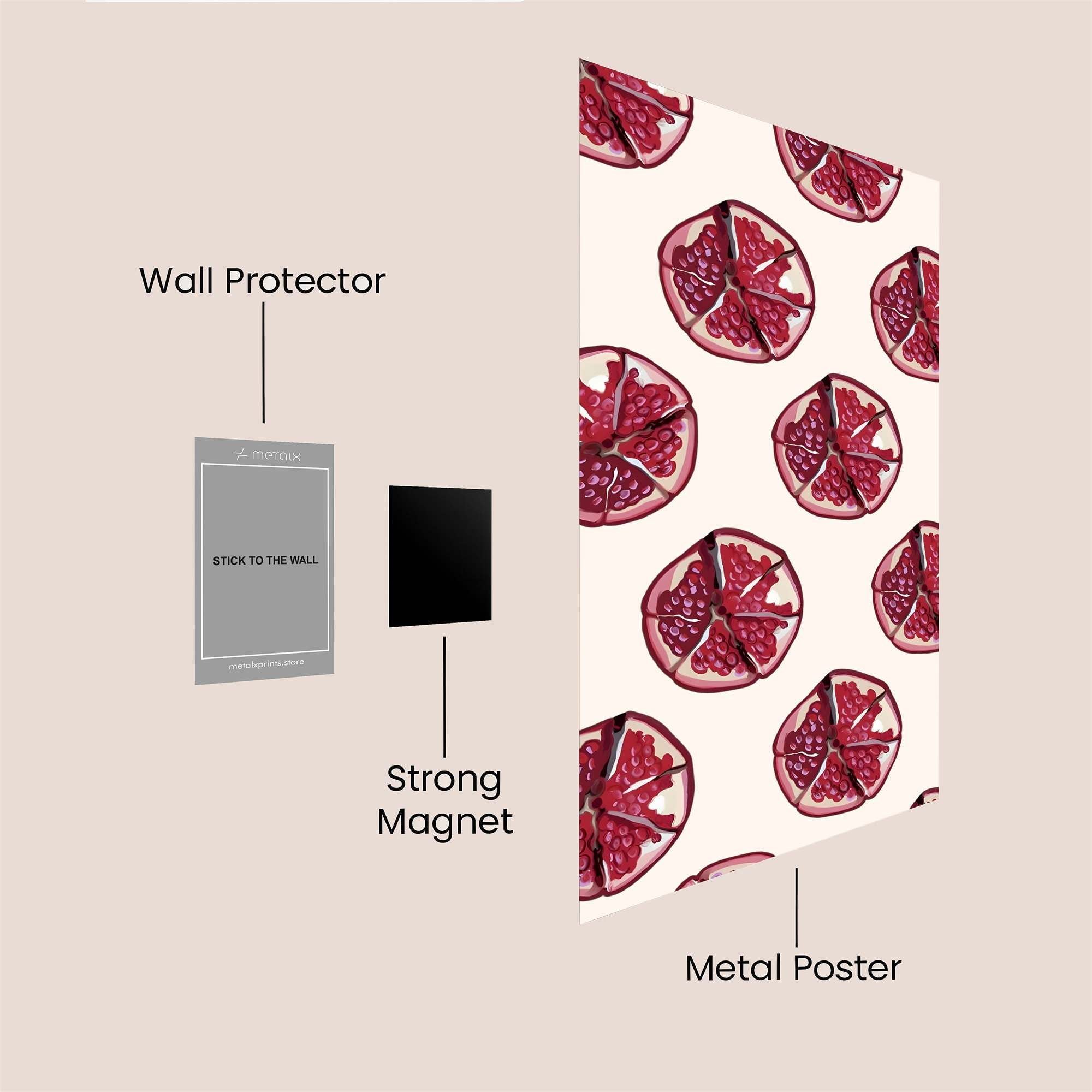 Pomegranate Bliss Safe Wall Magnetic / M