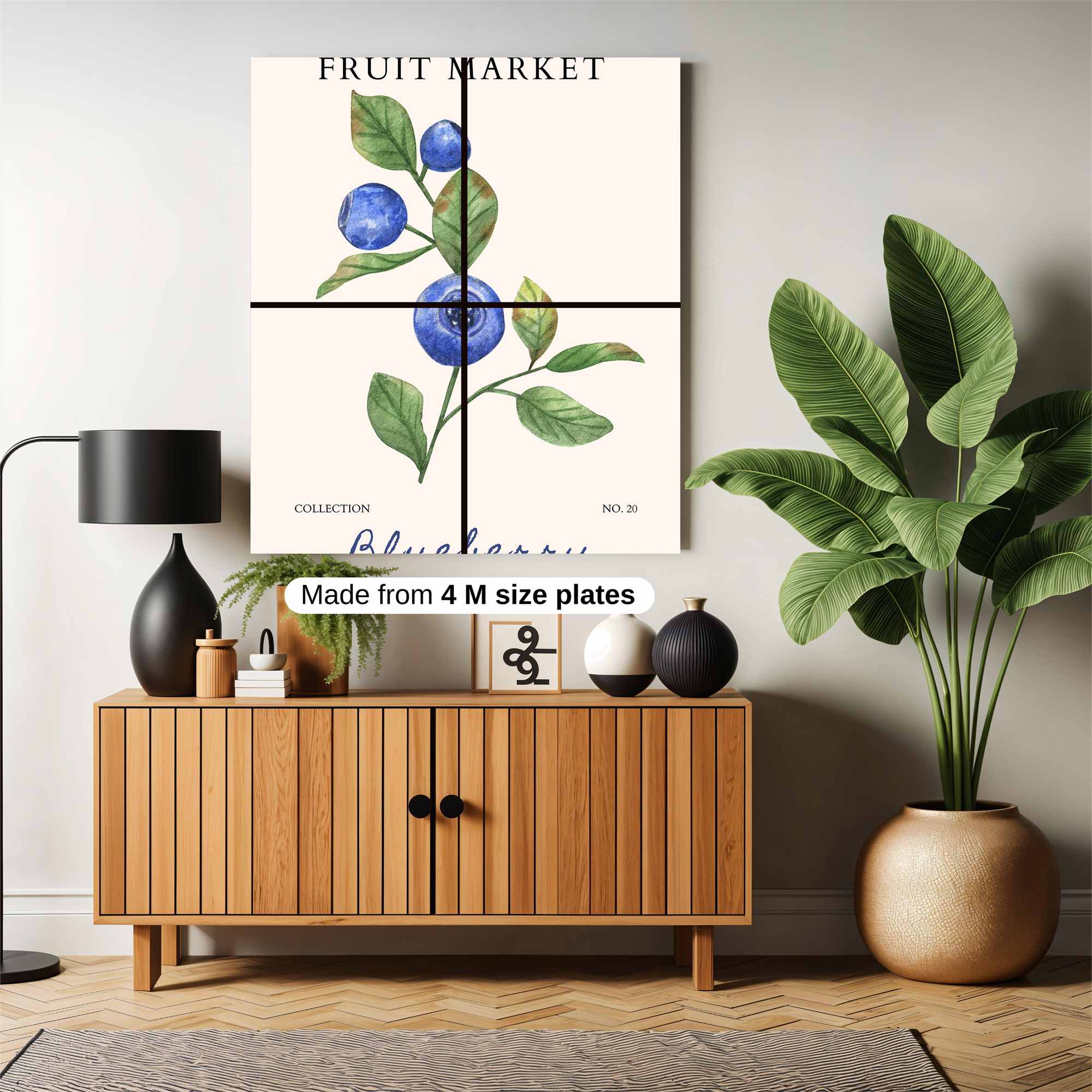 Blueberry Bliss Safe Wall Magnetic / M