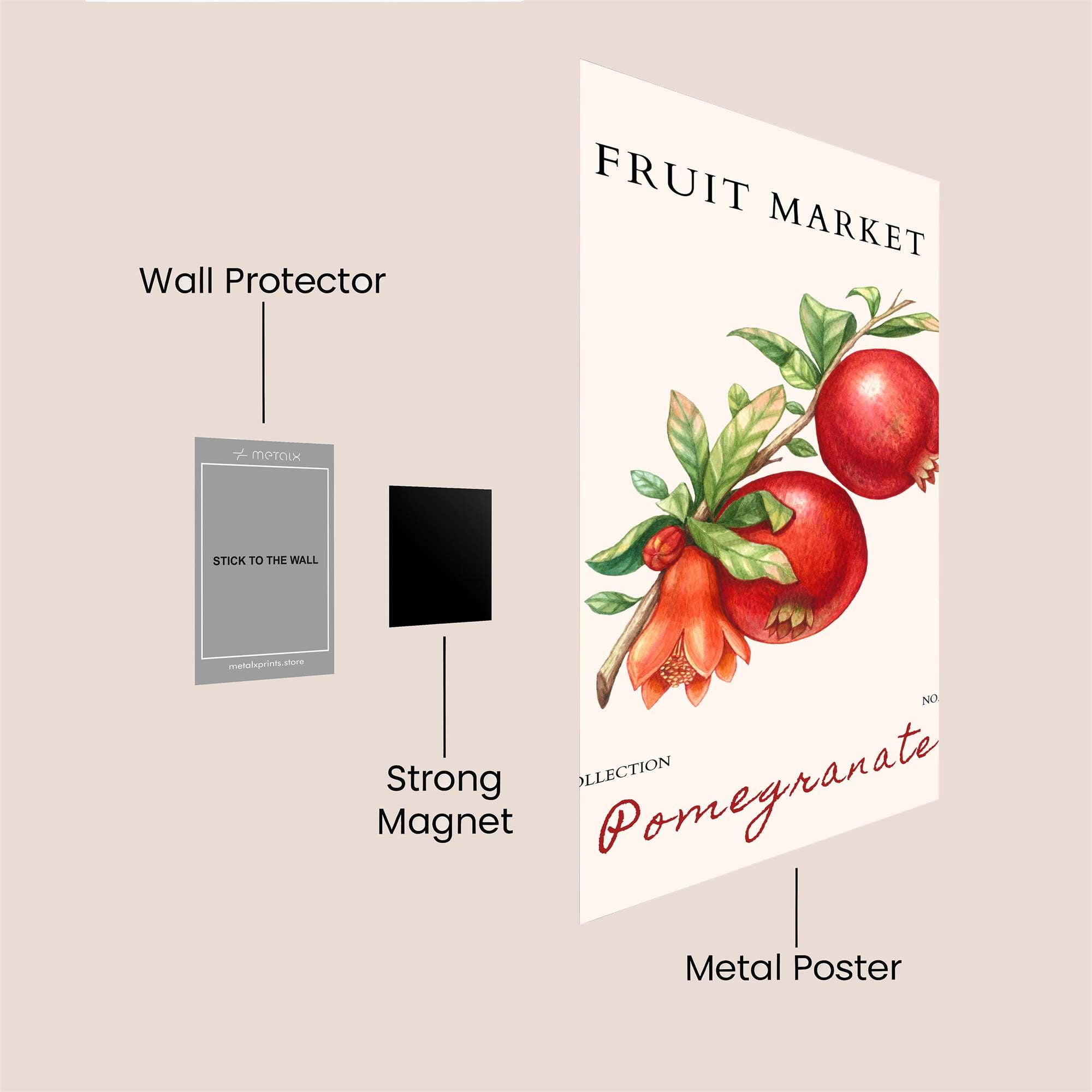Pomegranate Bliss Safe Wall Magnetic / M