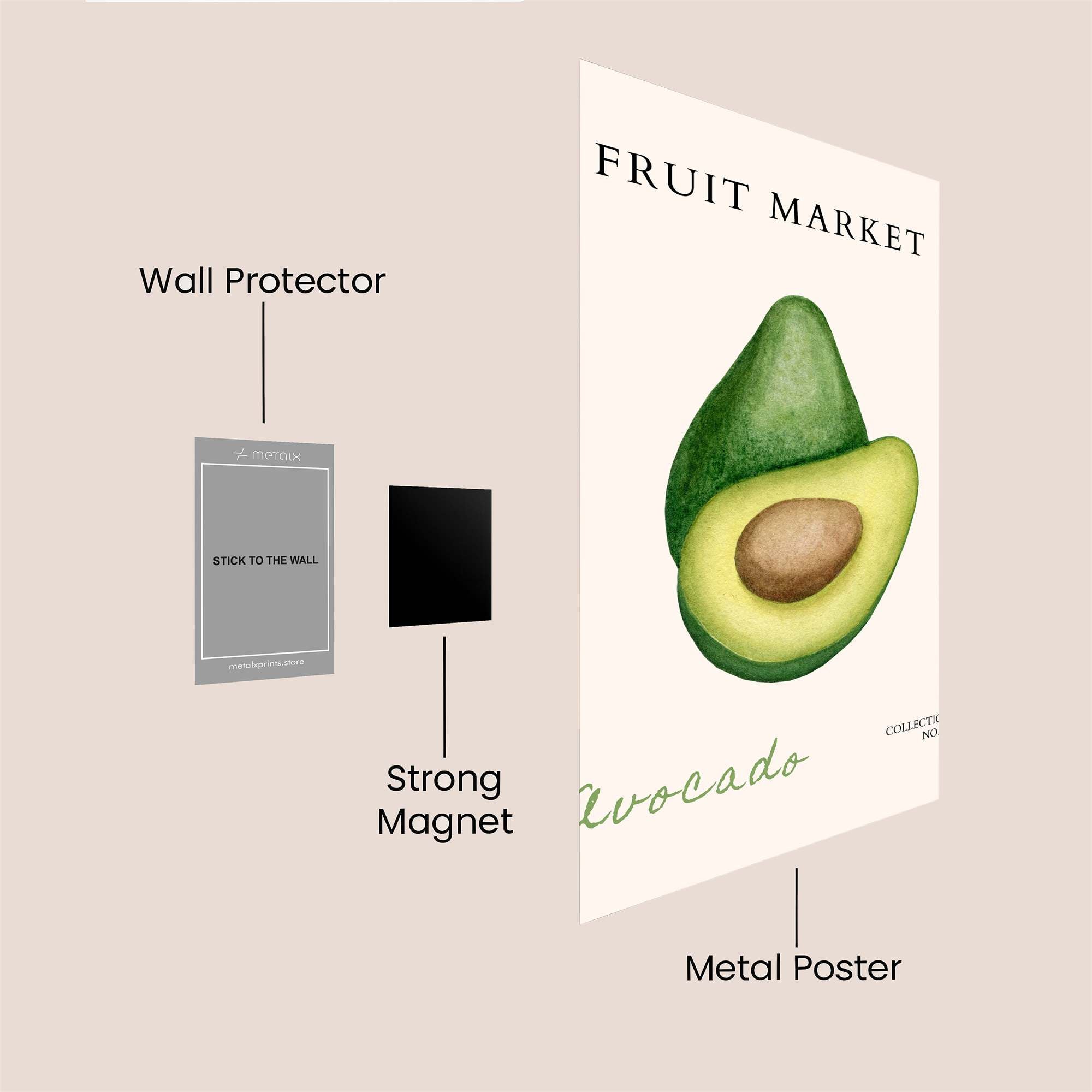 Avocado Bliss Safe Wall Magnetic / M