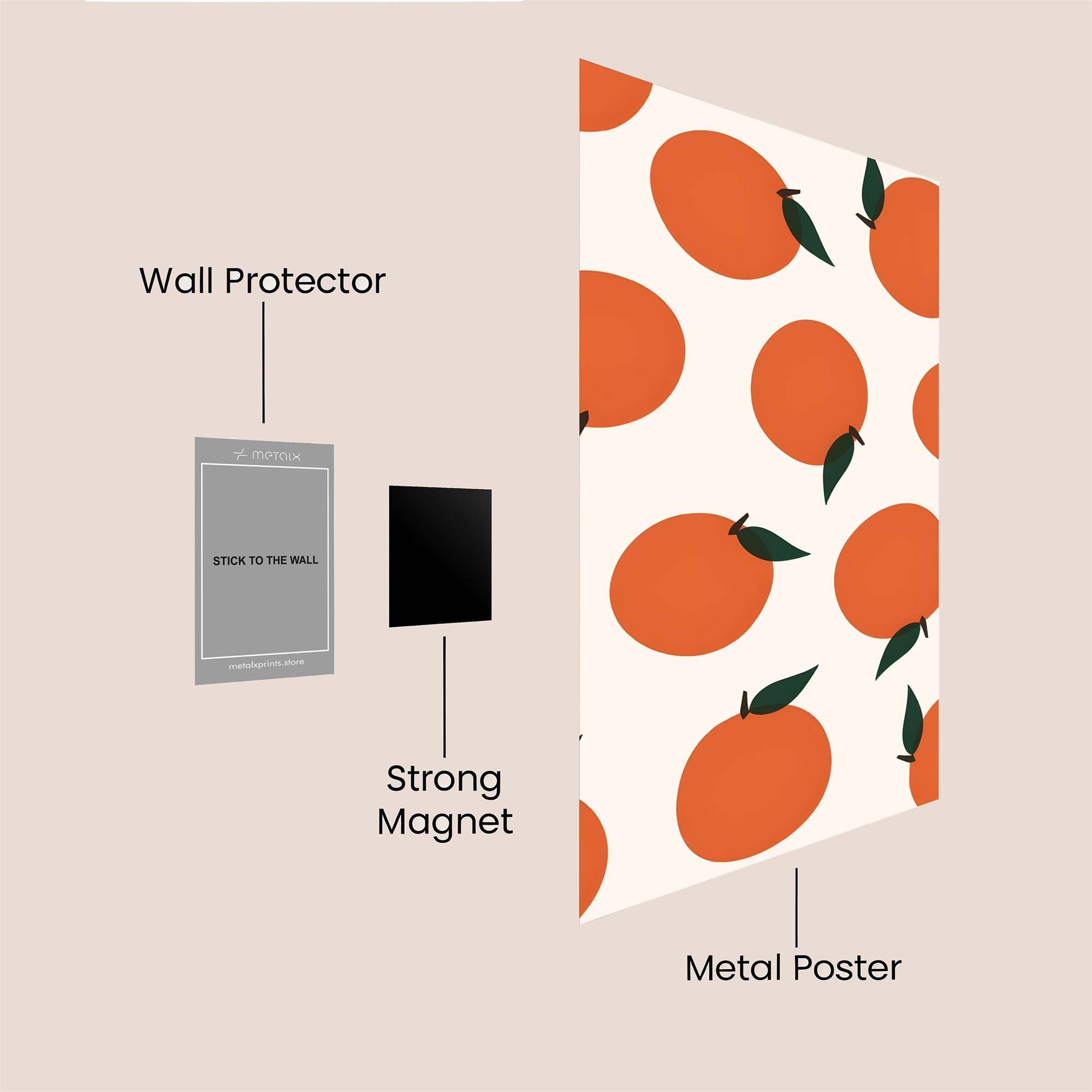 Orange Zest Safe Wall Magnetic / M