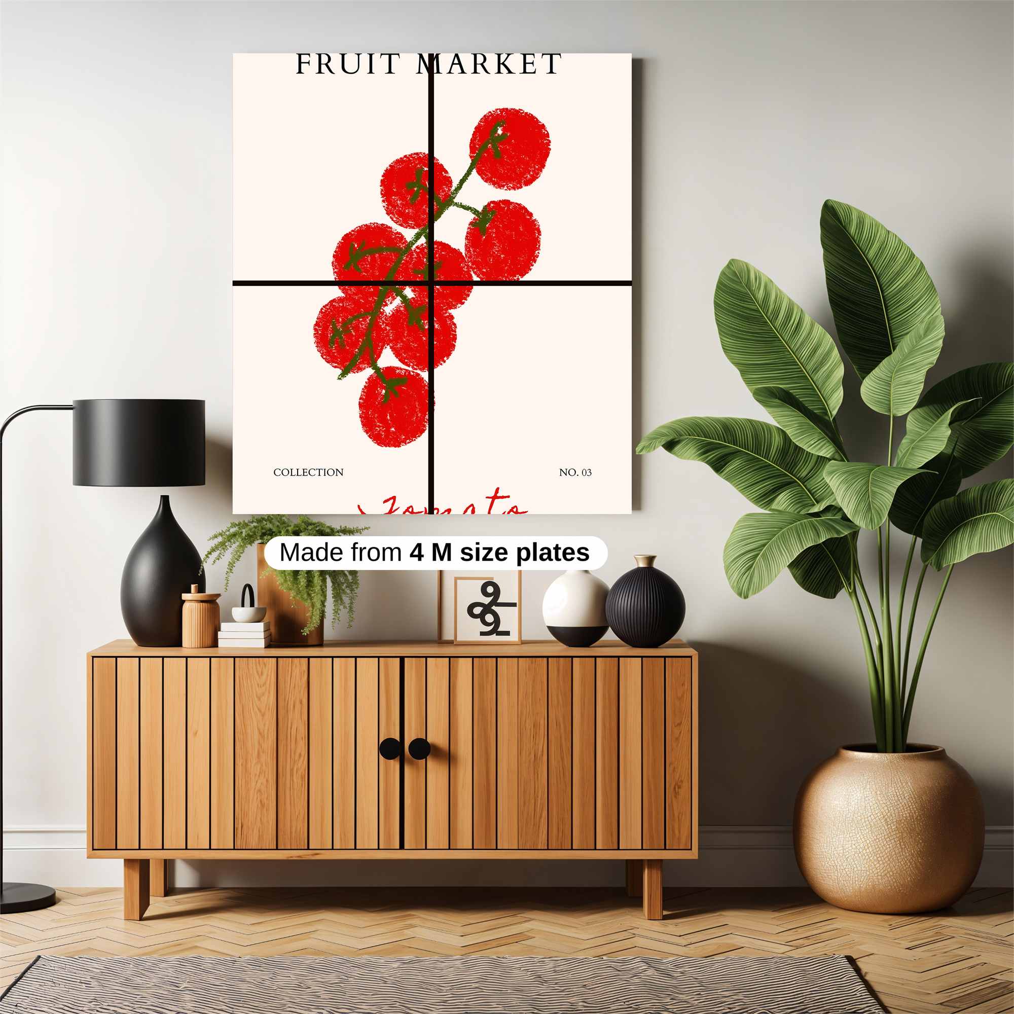 Tomato Tranquil Safe Wall Magnetic / M
